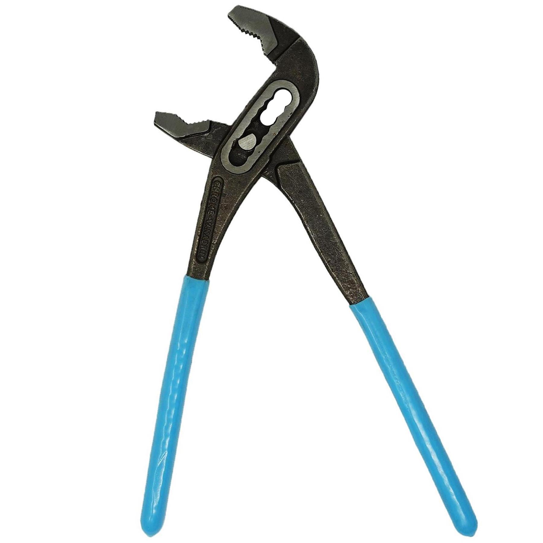 300mm 12" Plumbers Slim Jaw Waterpump Pipe Wrench Pliers Grips Pump Chrome New - Image 6