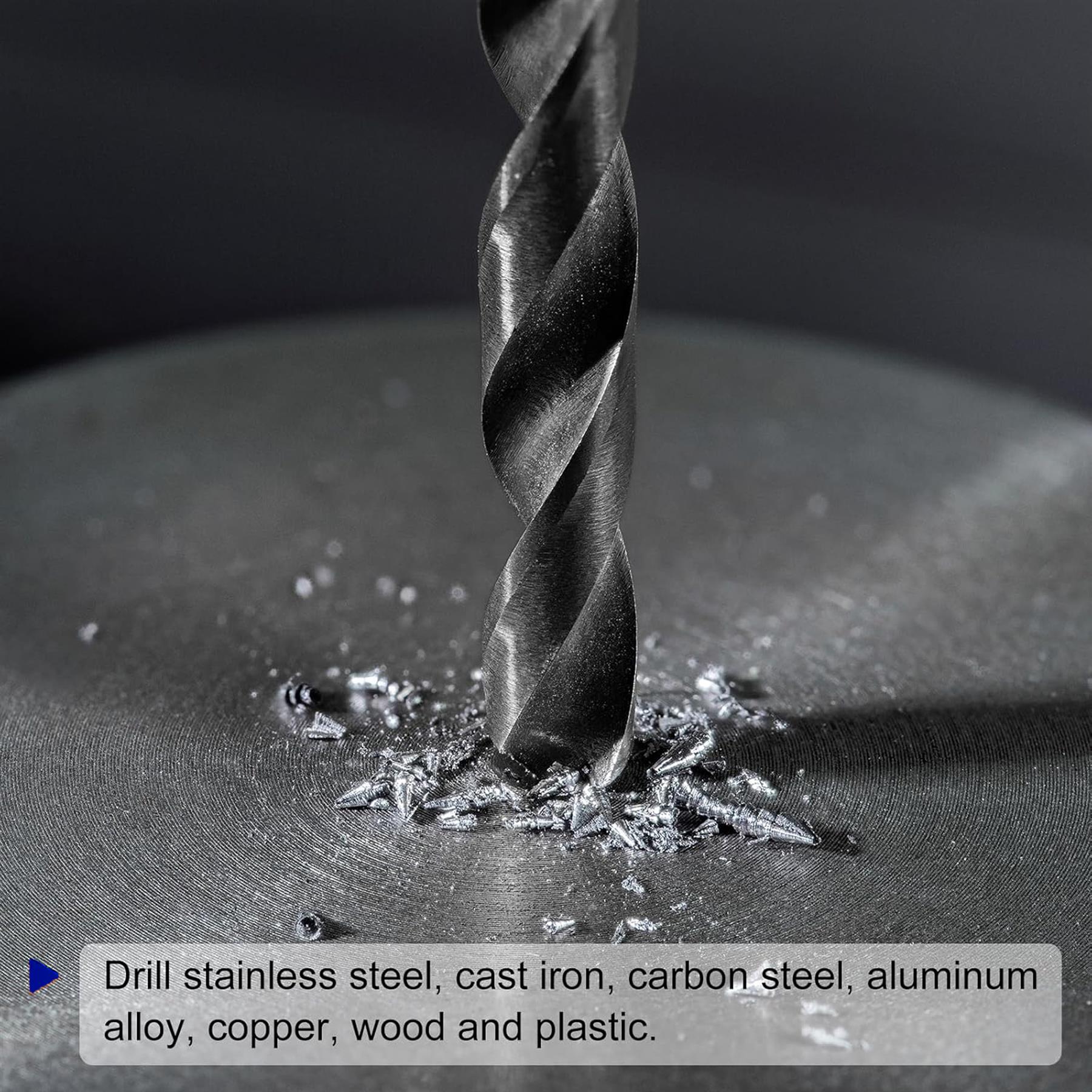 HSS Metric Jobber Drill Bit 2.5mm High Speed Set for Drilling Stainless Steel, Aluminum 10PCS - Image 3