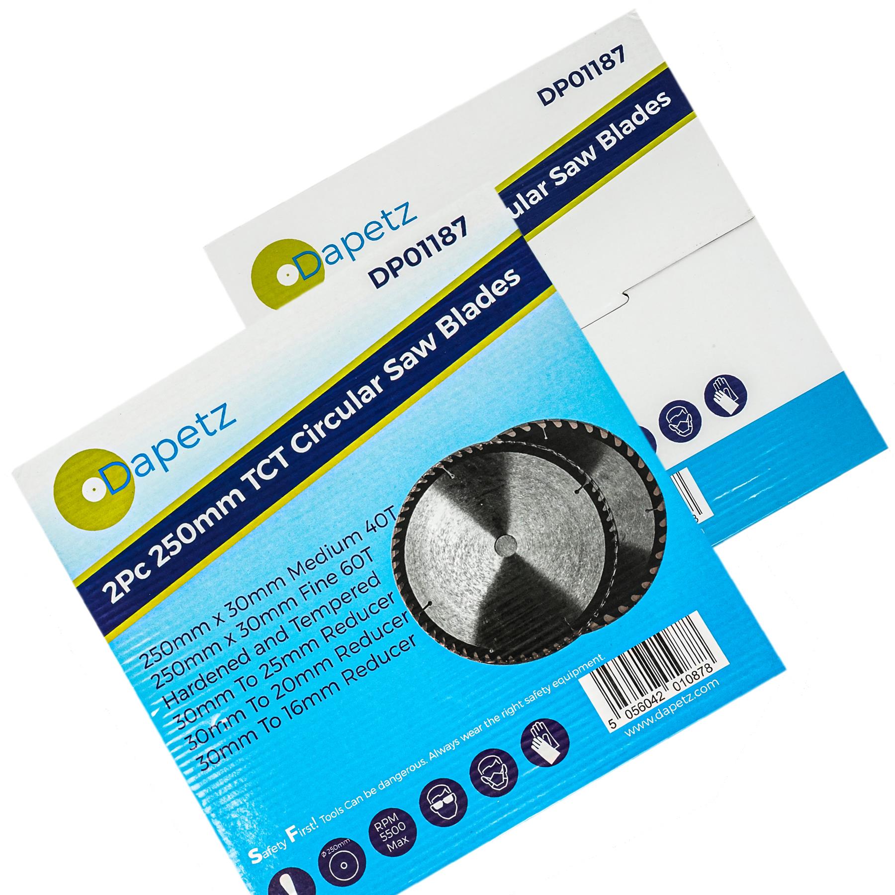 Circular Saw Blades 250mm 40 Teeth & 60 Medium/Fine Finish TCT Saw Disc Blades - Image 11