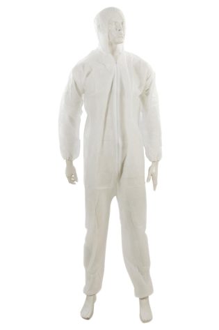 Disposable Paper Suit Protective Overall Coveralls Large 175cm 69" New