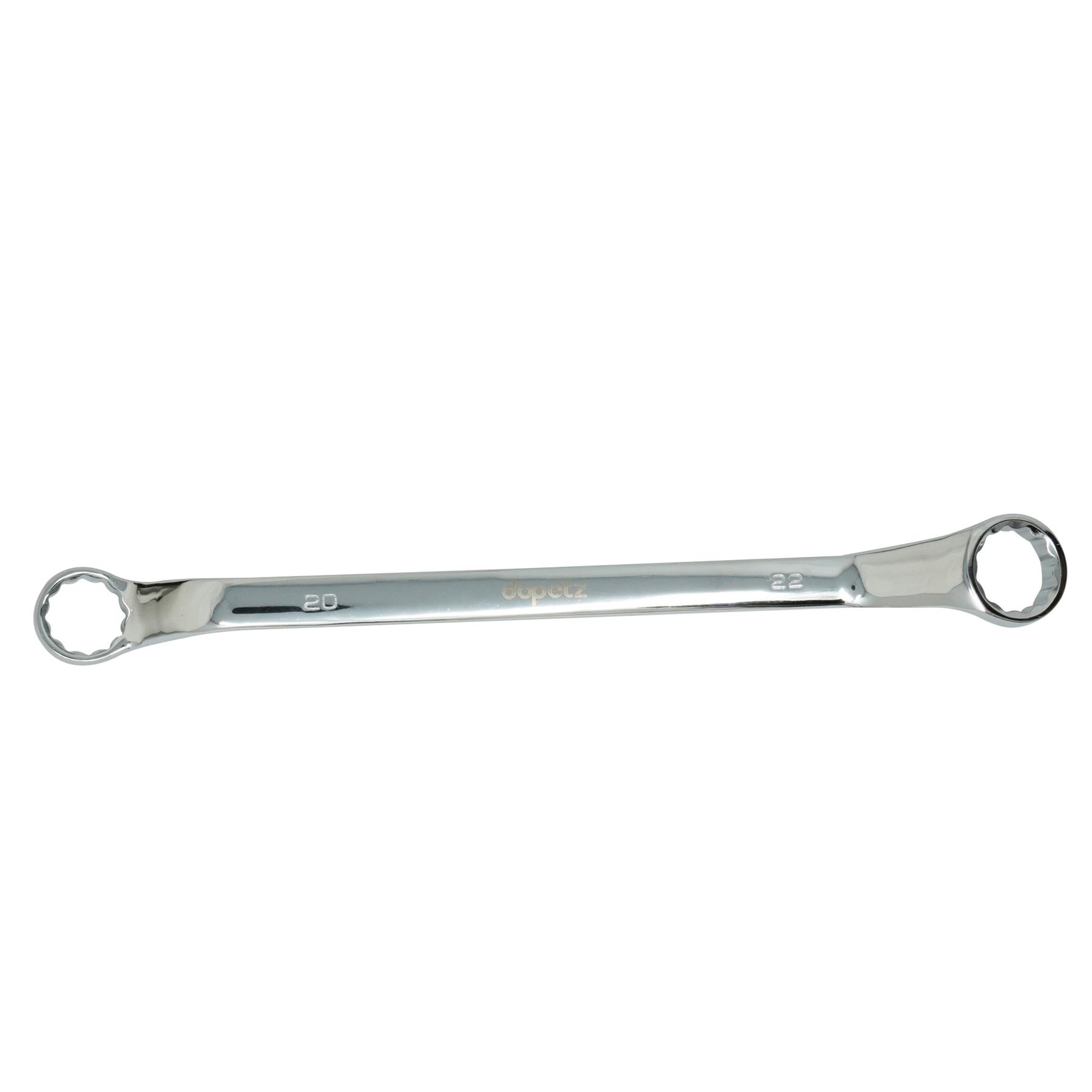 Offset Double Ring Spanner Wrench 20mm x 22mm Metric Ring Deep Spanner Steel - Image 7