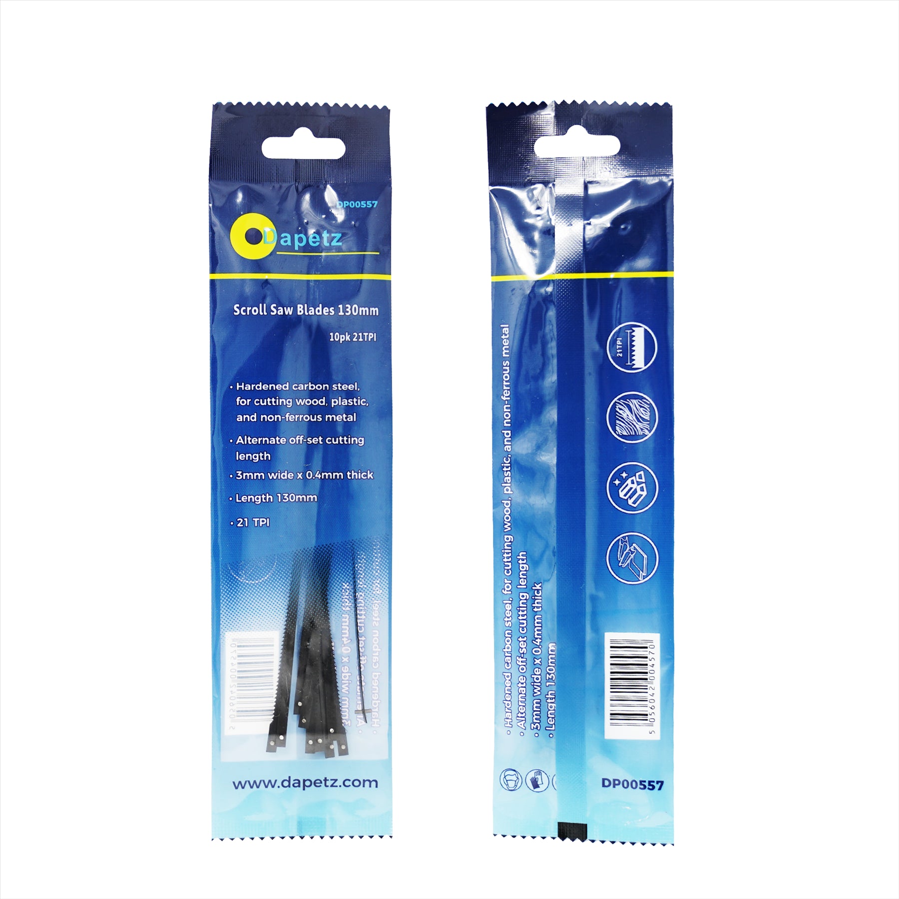 Scroll Saw Blades 21 TPI Hardened Carbon Steel Pin Ended 130mm Long 10PC - Image 11