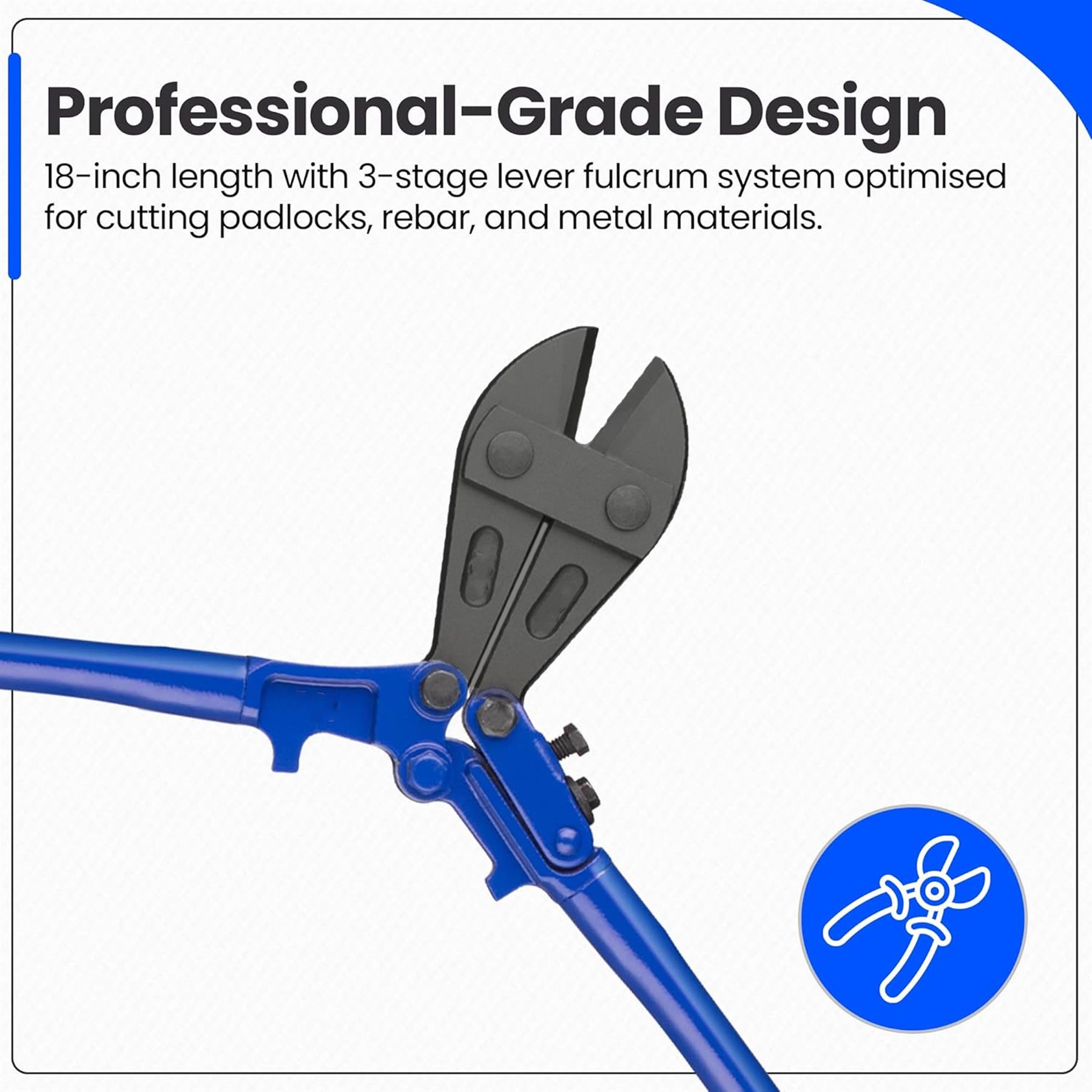 36" (900mm) Bolt Cutters Hardened Carbon Steel – Heavy Duty Wire & Bolt Cutting Easy Grip Tool - Image 4