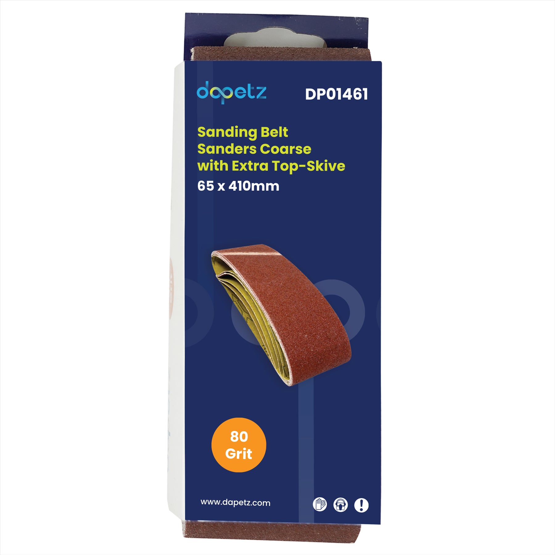 5 Pack Sanding Belts 65mm x 410mm (80 Grit) Coarse Sander Sheets Sanding Belts - Image 17