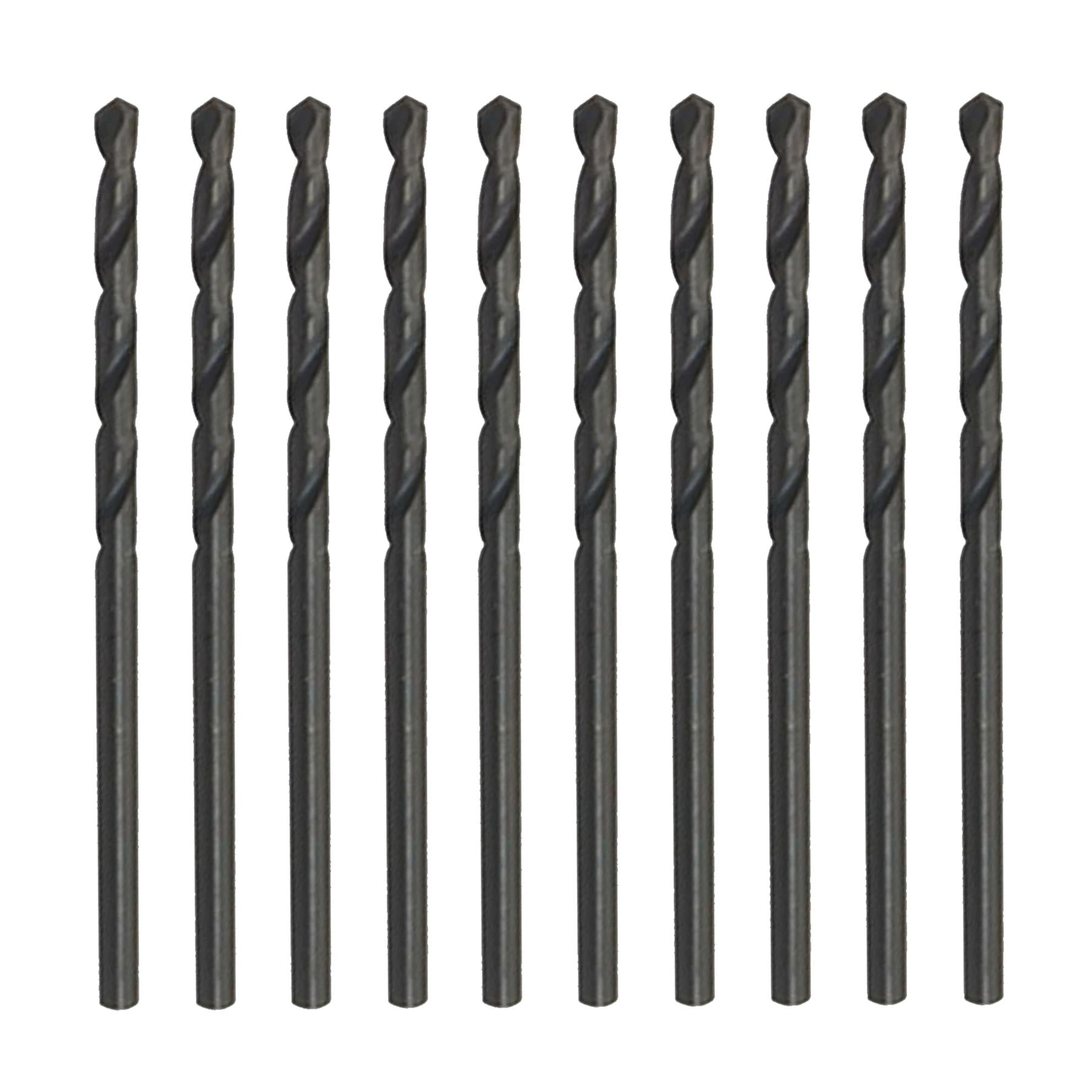 Pack of 10 HSS Metric Jobber Drill Bit 5.5mm High Speed Steel Drill Bits Set for Metal Steel Wood Plastic