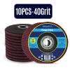 10x Flap Discs 115mm Sanding 40 Grit Grinding Wheels Disc 4.5" Aluminium Oxide