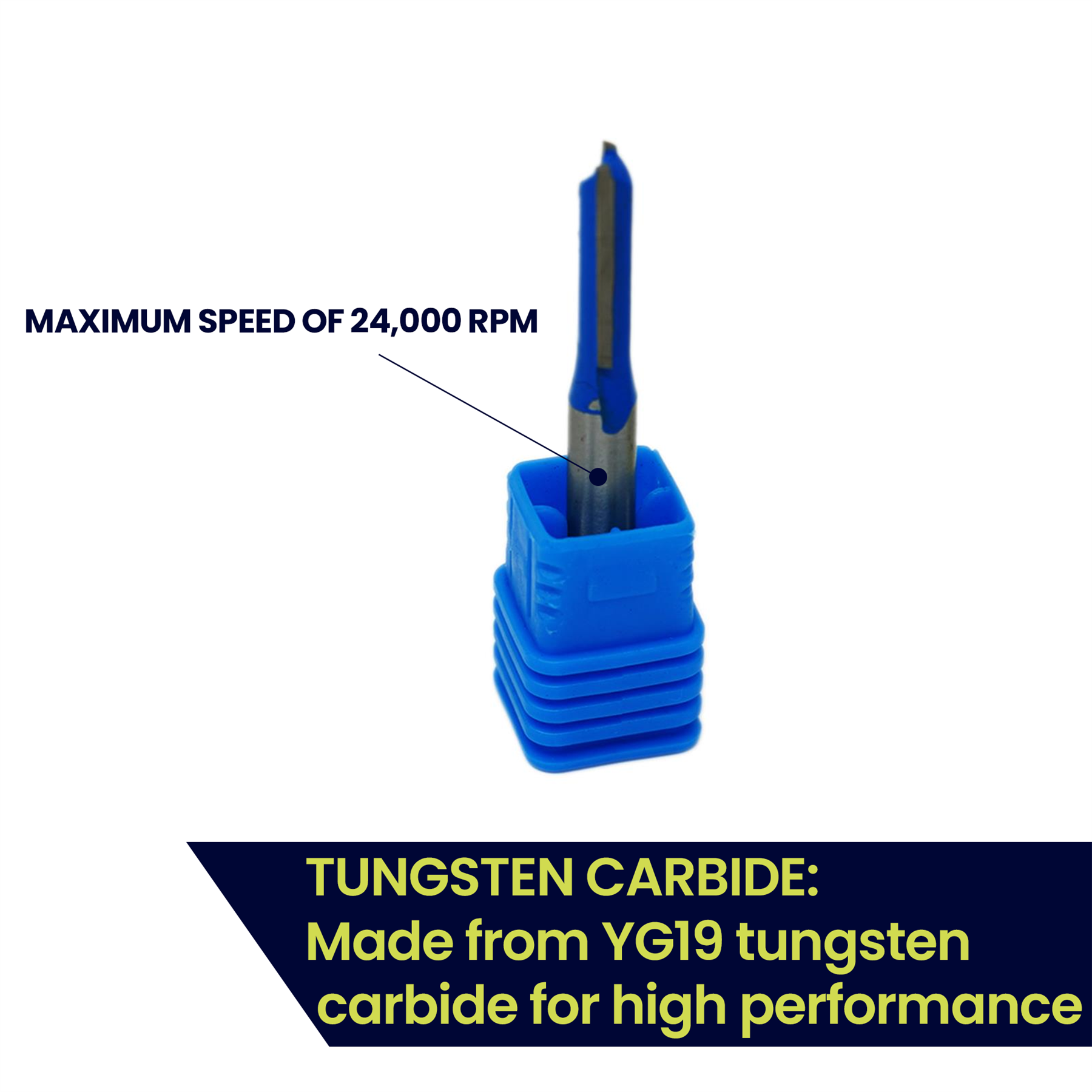 Straight 2 Flute Router Bit Cutter 1/4" Shank Carbide TCT Groove Metric 6 x 20mm - Image 3