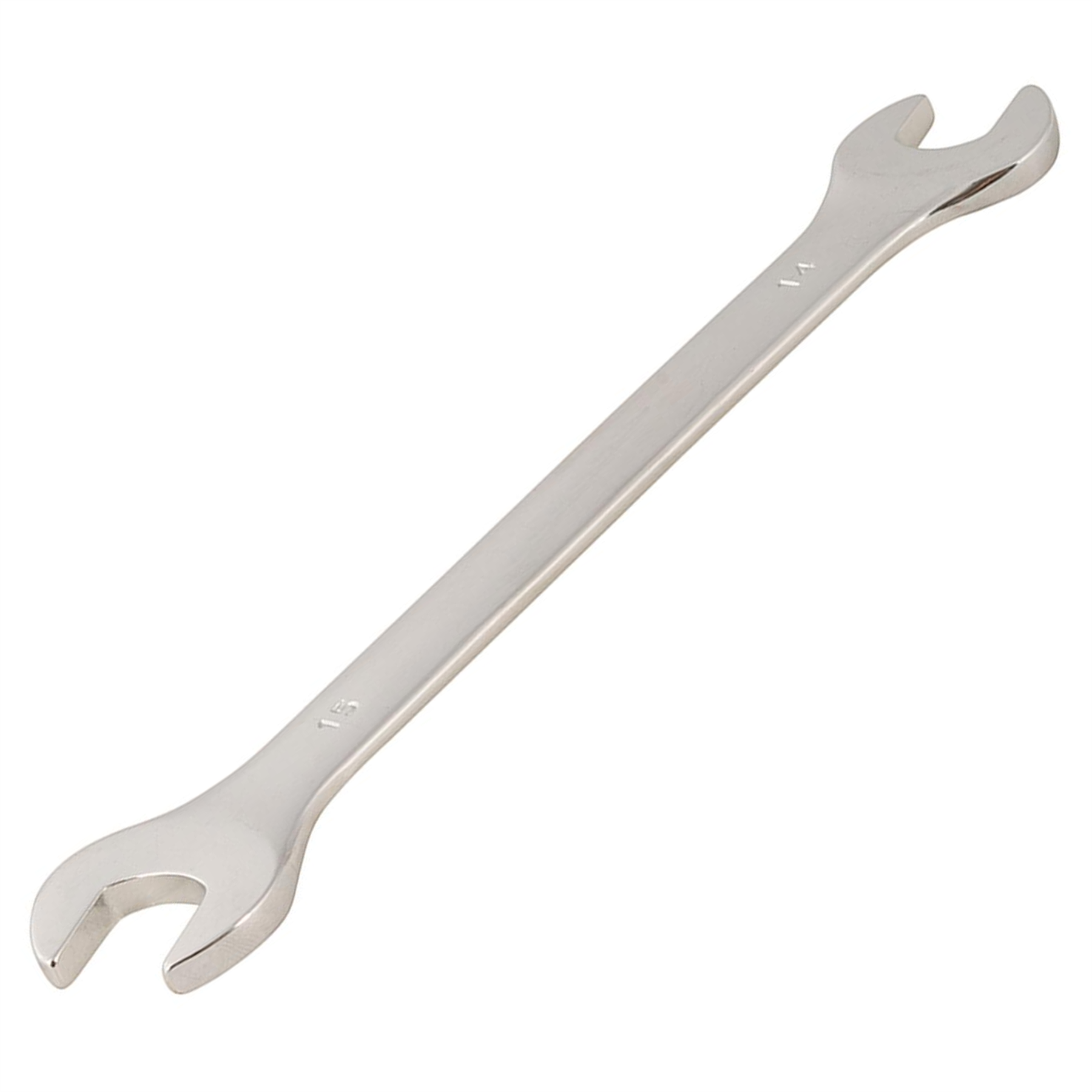 Fixed Head Combination Spanner Open Ended 14mm x 15mm Metric Polished CRV Garage - Image 9