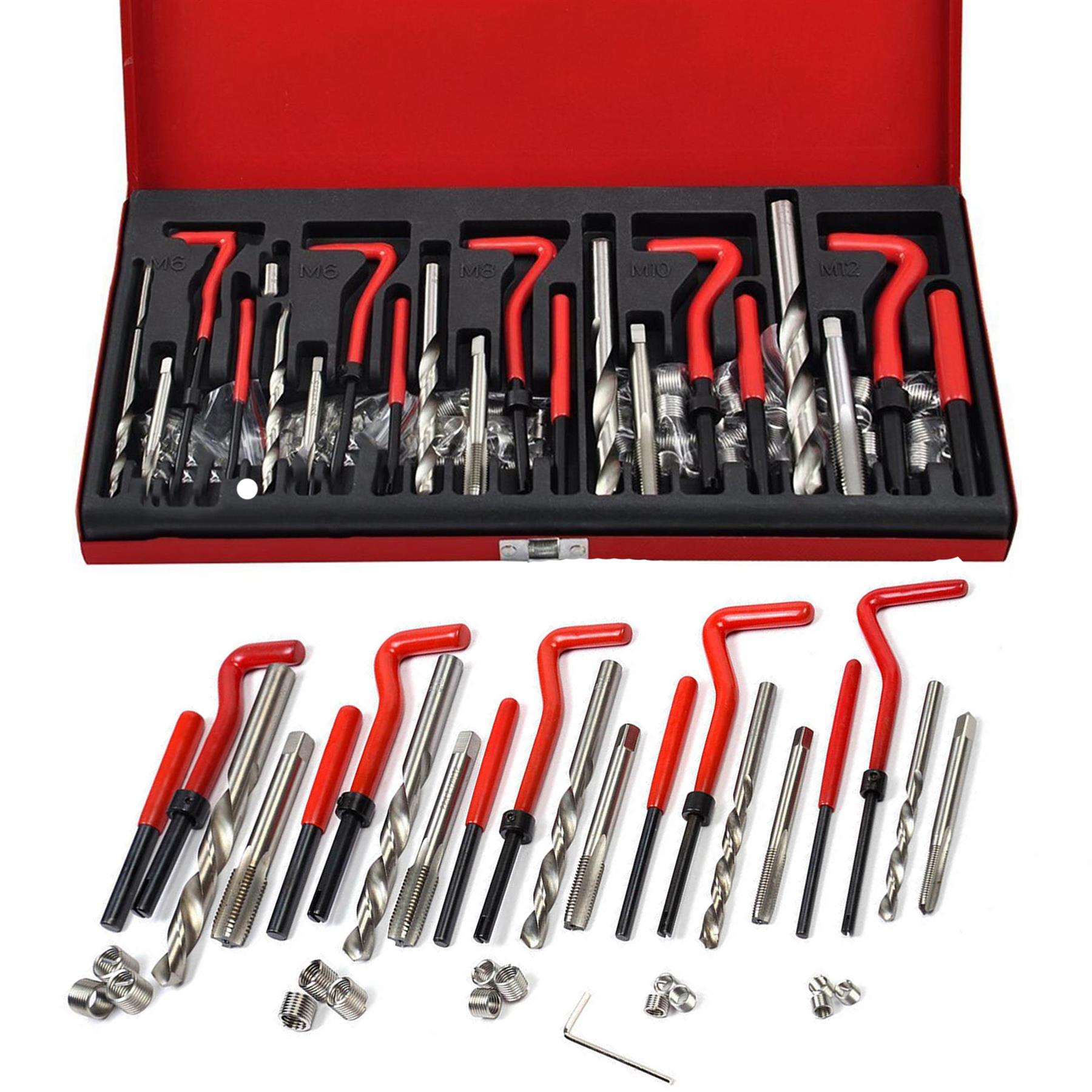Helicoil Thread Repair Kit Rethreading M5 M6 M8 M10 M12 Spare Inserts 131PCS - Image 6