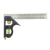 Carpentry Squares 6inch/150mm,square Right Angle Ruler Carpentry Square 45/90° With Bubble Level Stainless Steel