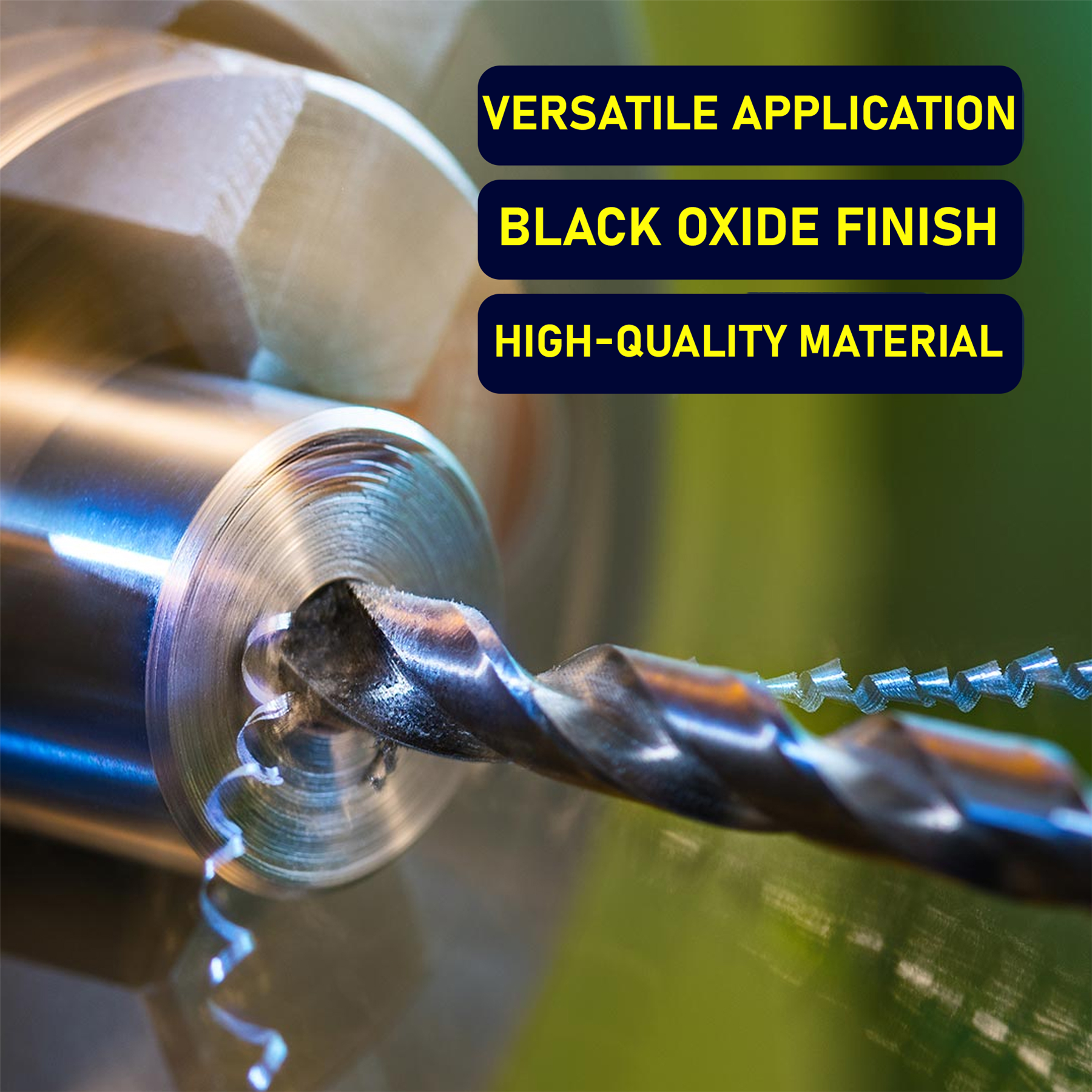 HSS Metric Jobber Drill Bits 13mm Metal Steel Wood Plastic Aluminium Pack of 5 - Image 2