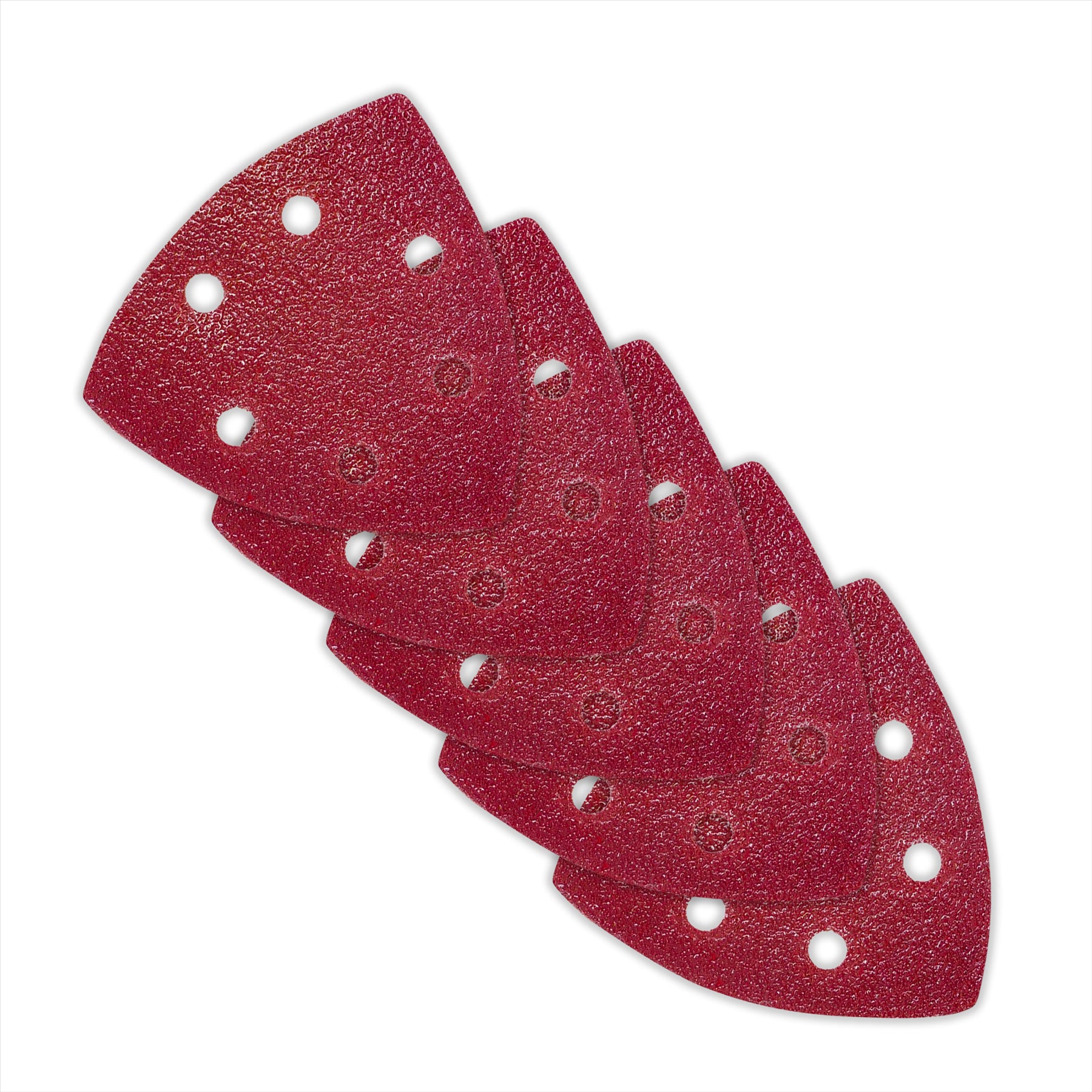 Palm Sander Pads Detail Palm Sanding Pads Triangle Sheets 120 Grit (Pack of 5) - Image 2