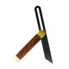 9 Inch Adjustable Carpentry Square Bevel Gauge Angle Ruler Stainless Steel Wood Handle Tool