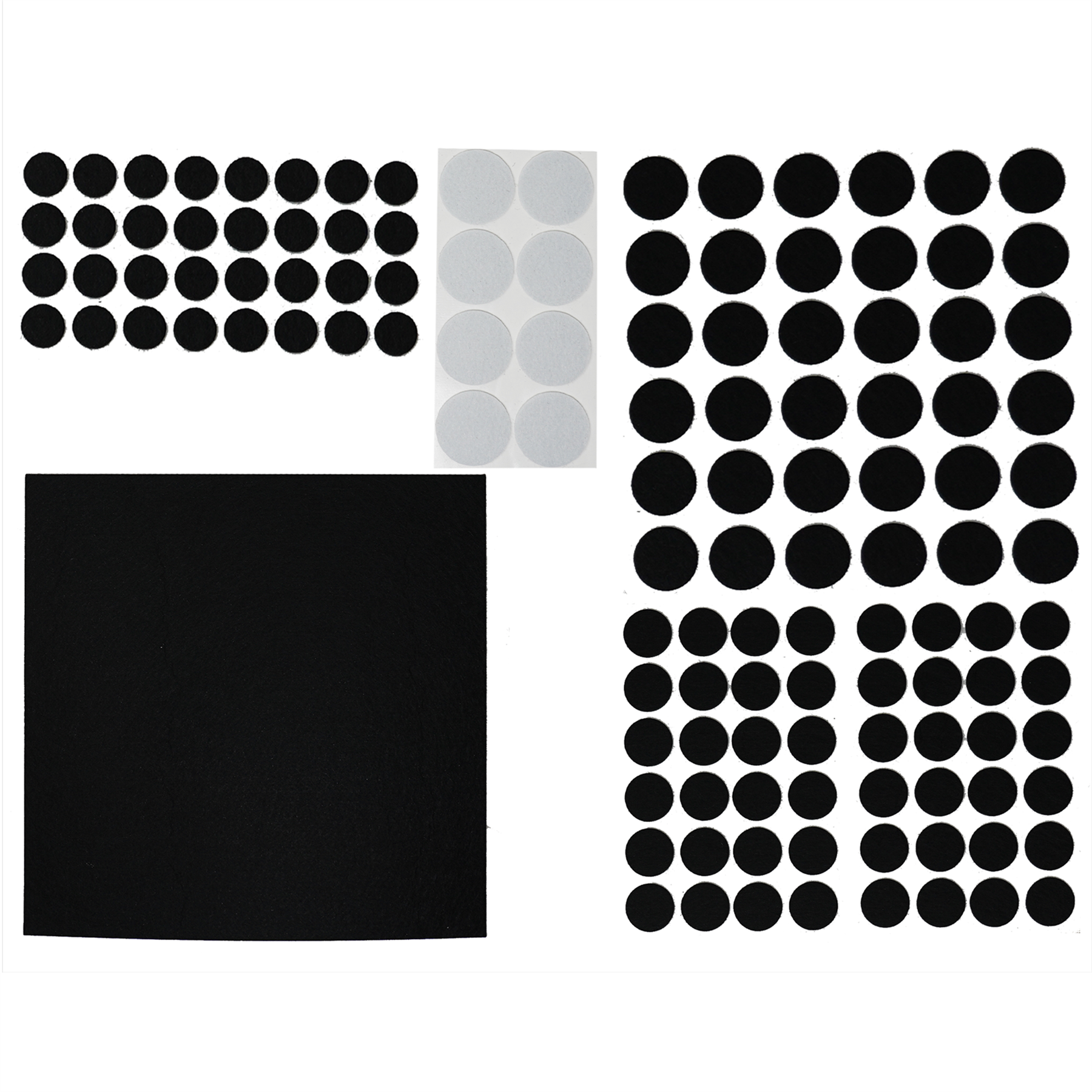 125 pieces Felt Pad for Furniture Feet Felt Floor Protectors Cushion set for Chairs & Furniture Legs