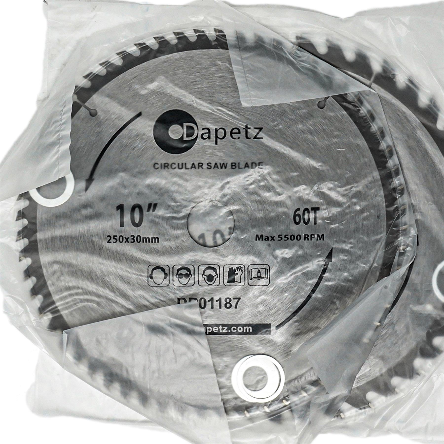 Circular Saw Blades 250mm 40 Teeth & 60 Medium/Fine Finish TCT Saw Disc Blades - Image 8