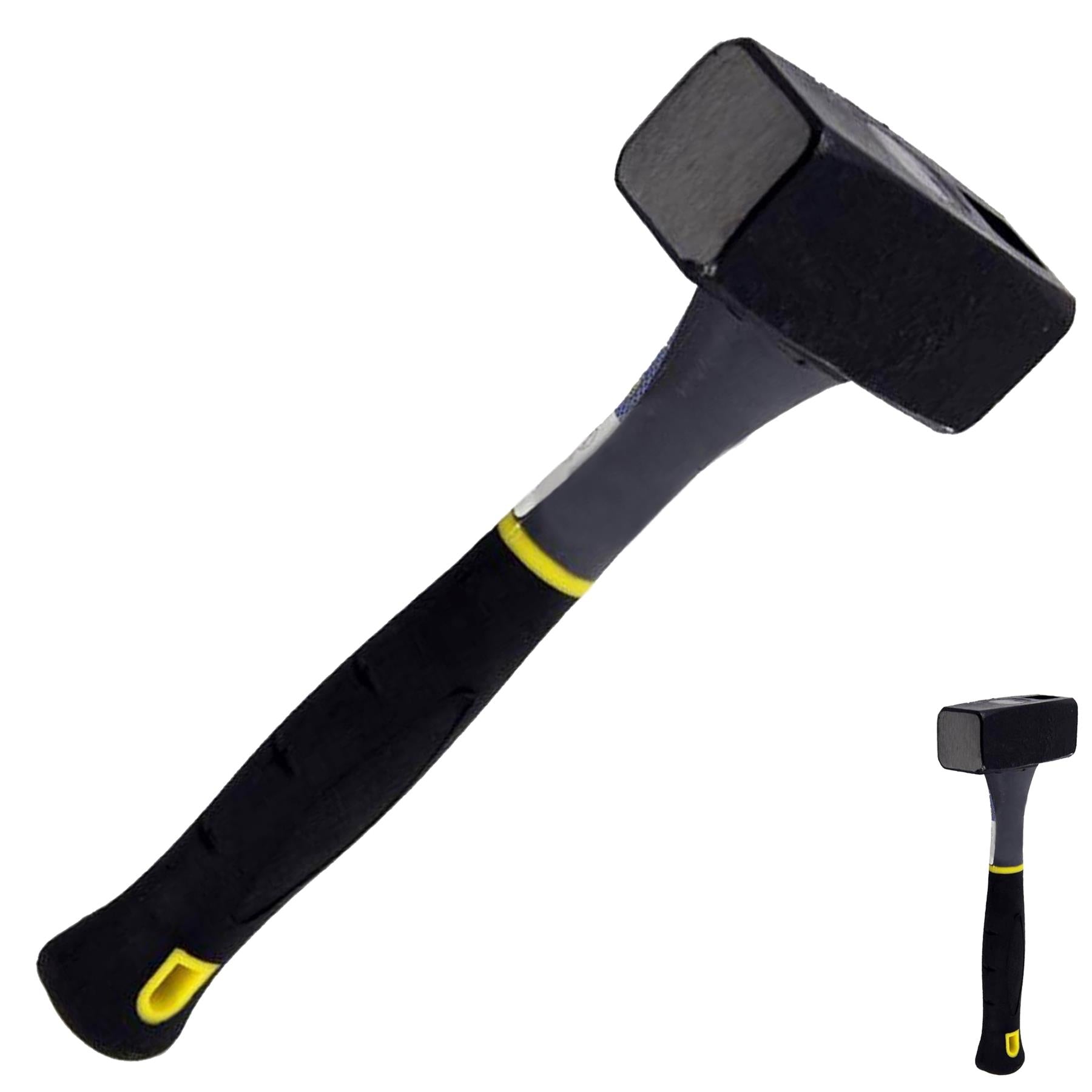 1.5Kg Club Lump Hammer Hardened Steel Face & Fibreglass Handle