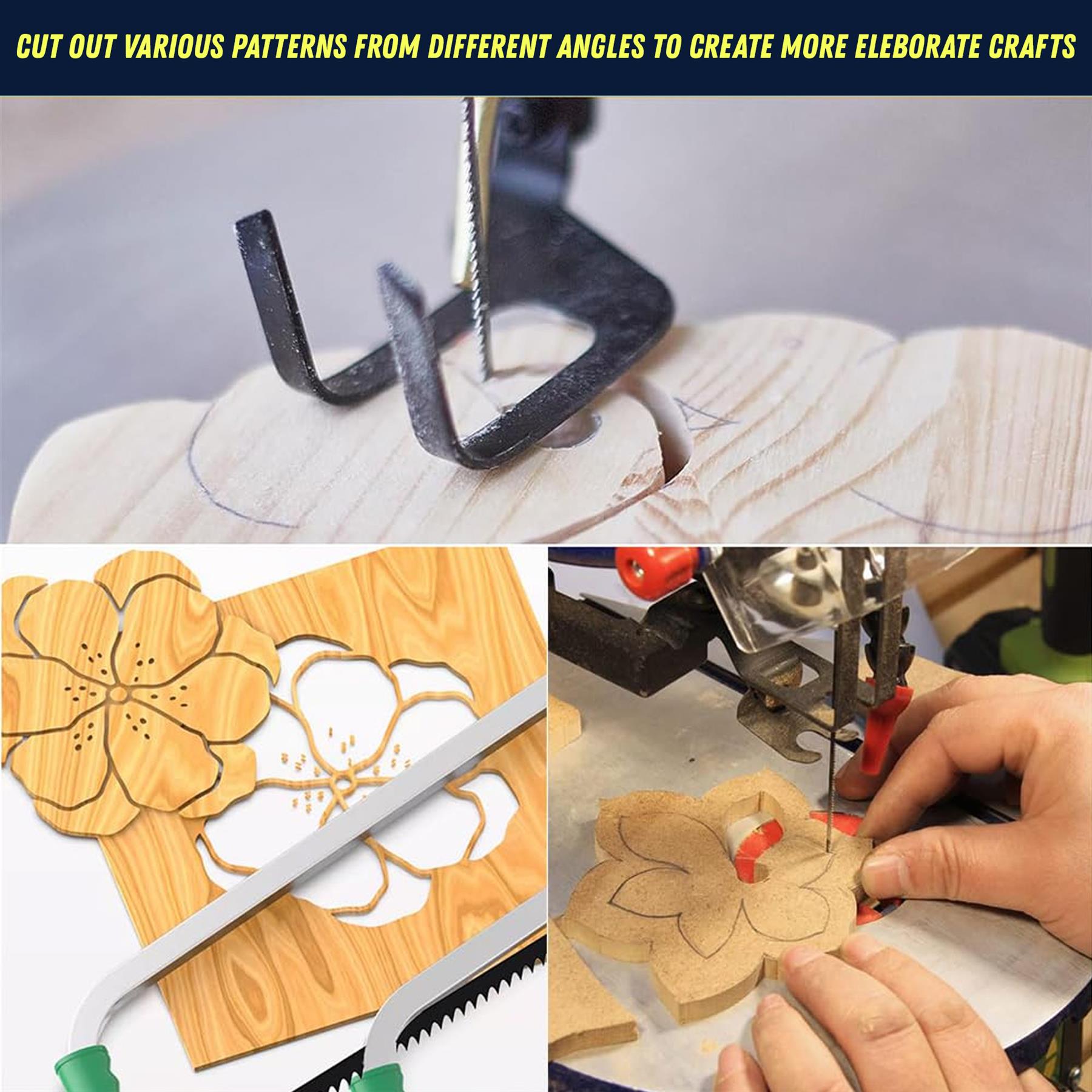 Scroll Saw Blades 21 TPI Hardened Carbon Steel Pin Ended 130mm Long 10PC - Image 3