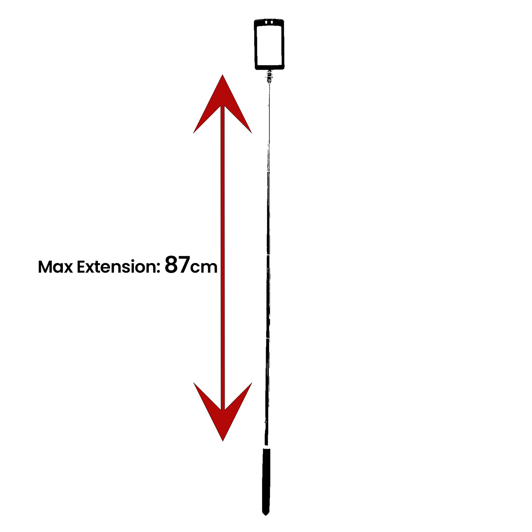 Telescopic Light Inspection Mirror With 2 Bright LED Grip Extends 29-87cm - Image 4