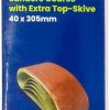 5 Pack Sanding Belts 40mm x 305mm (80 Grit) Coarse Sander Sheets Sanding Belts