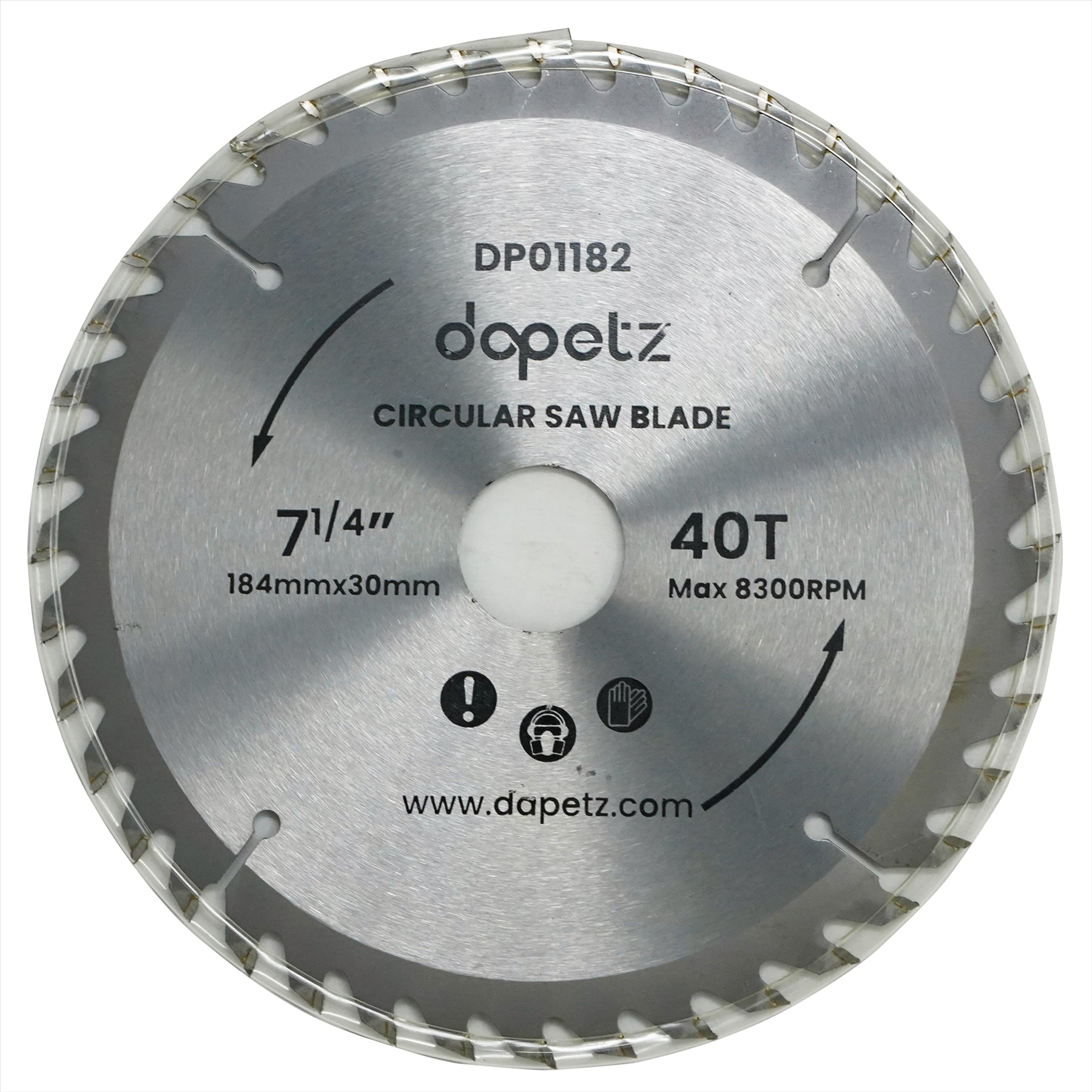 3Pc 184mm TCT Circular Saw Blades 20, 24 & 40 Teeth With Adapter O Rings 185mm - Image 7