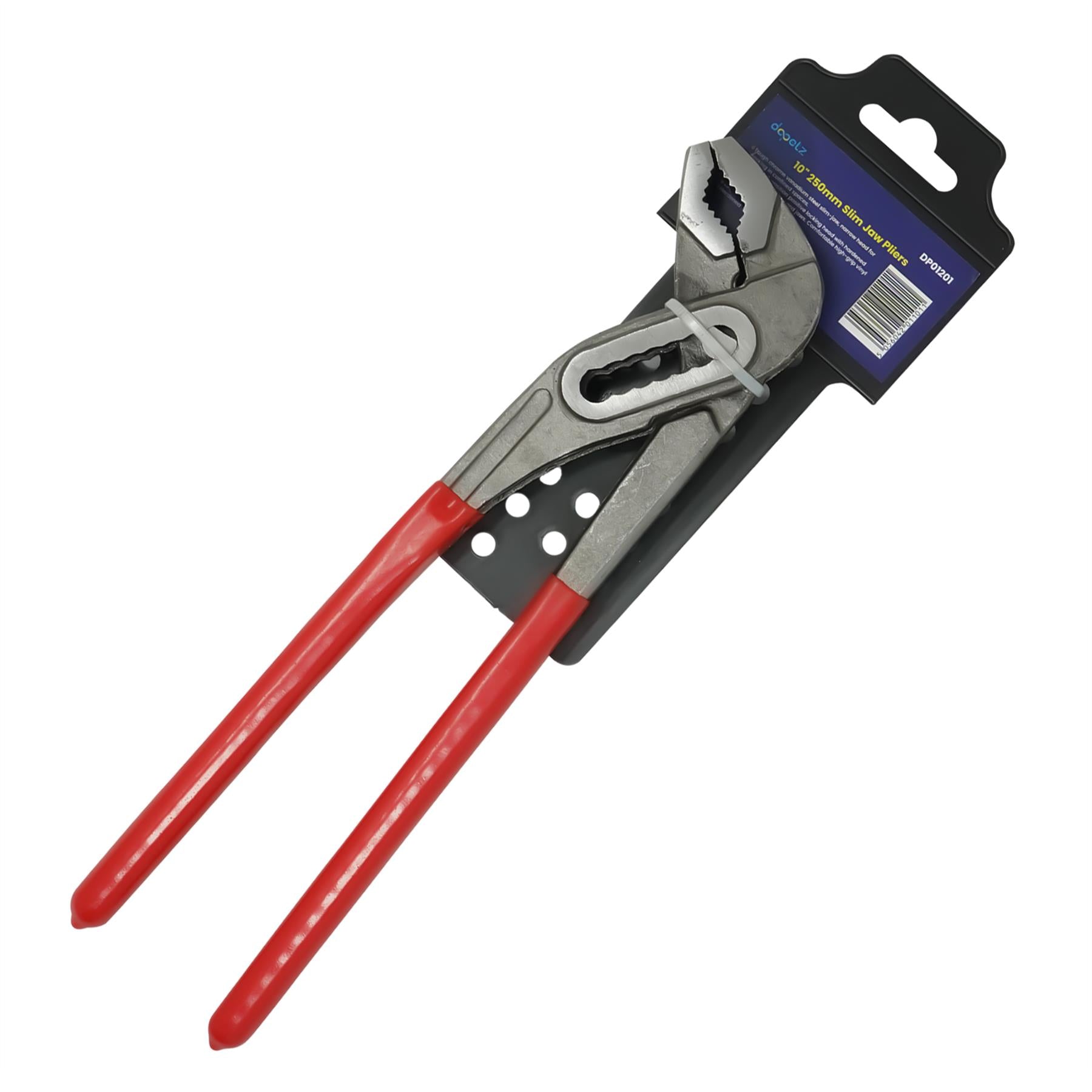 250mm 10" Plumbers Slim Jaw Waterpump Pipe Wrench Pliers Grips Pump Chrome New - Image 10