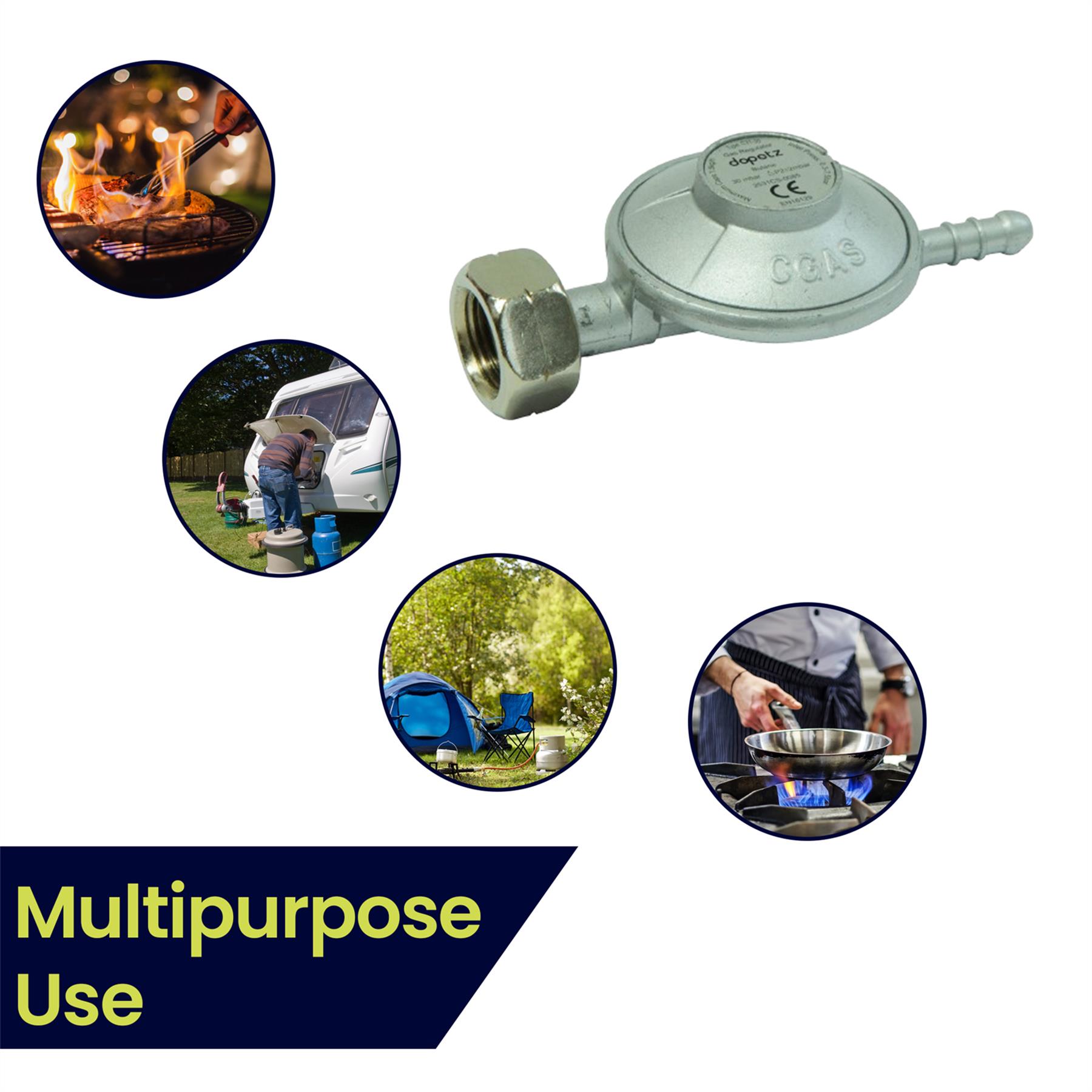 Butane Gas Regulator Screw On Type Fit Calor 4.5 KG Cylinder Irish F-Valve Screw - Image 6