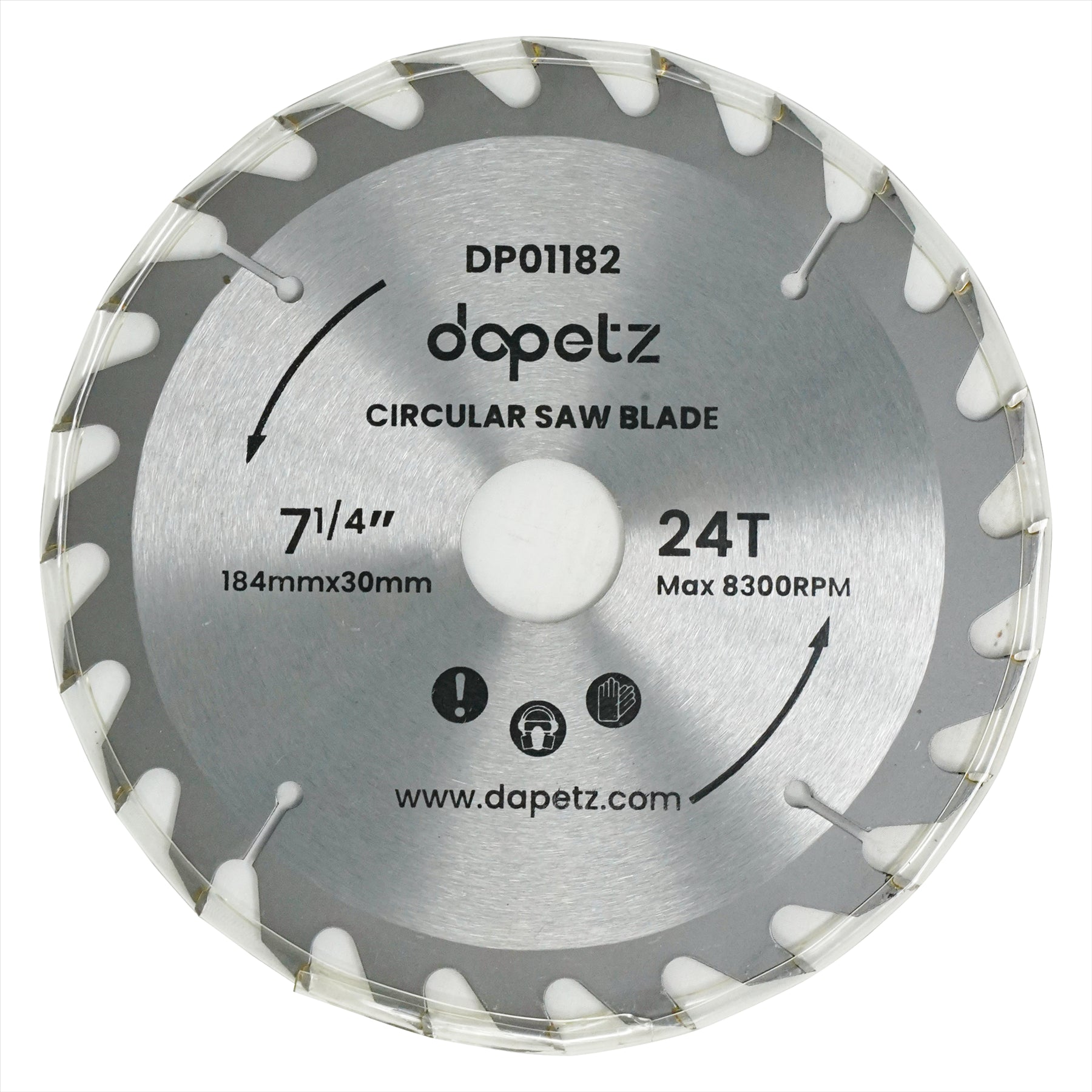 3Pc 184mm TCT Circular Saw Blades 20, 24 & 40 Teeth With Adapter O Rings 185mm - Image 2