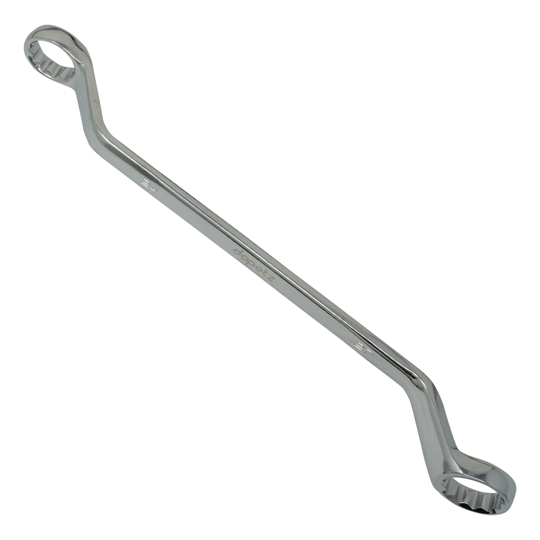 Offset Double Ring Spanner Wrench 24mm x 27mm Metric Hex Swan Neck Deep Spanner - Image 10