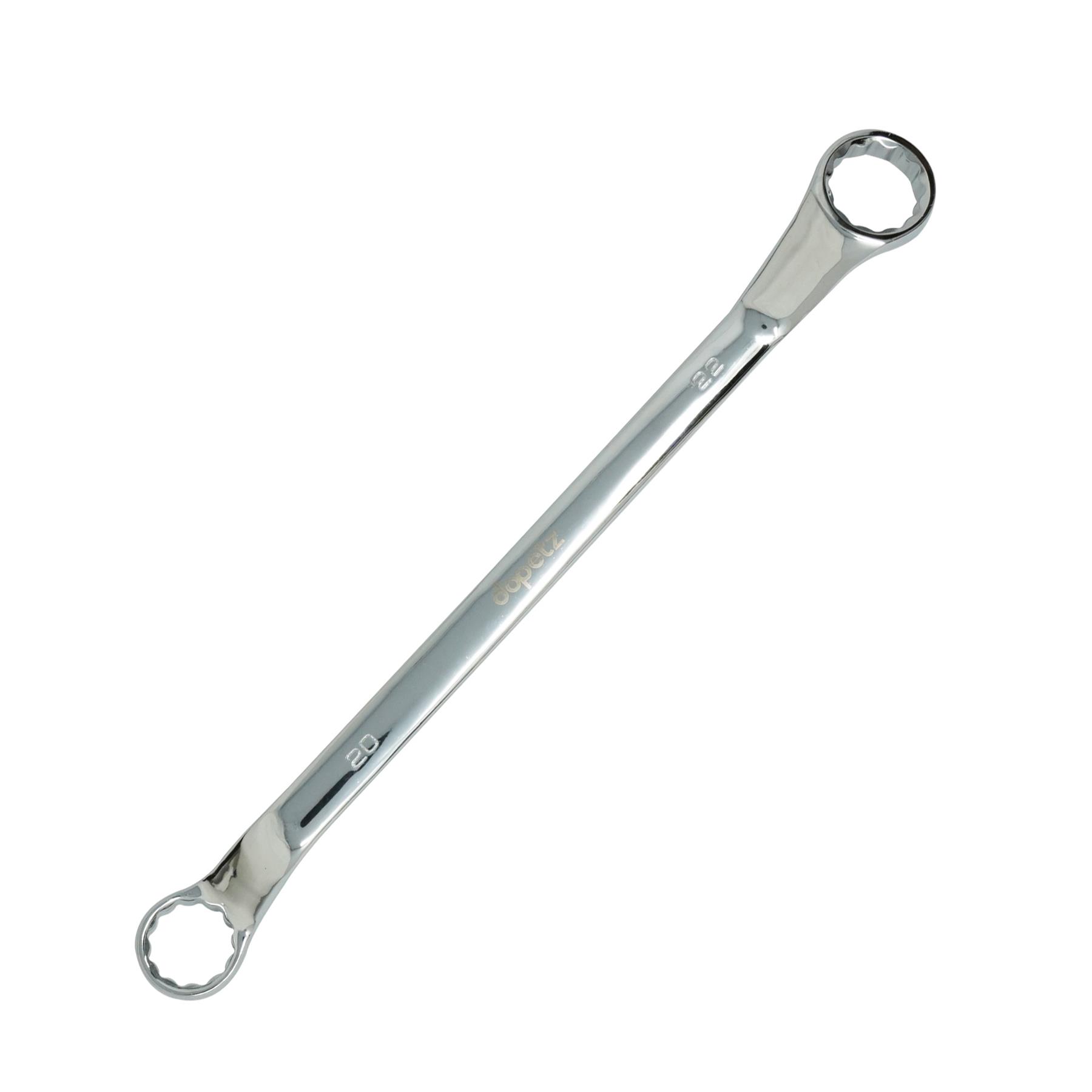 Offset Double Ring Spanner Wrench 20mm x 22mm Metric Ring Deep Spanner Steel