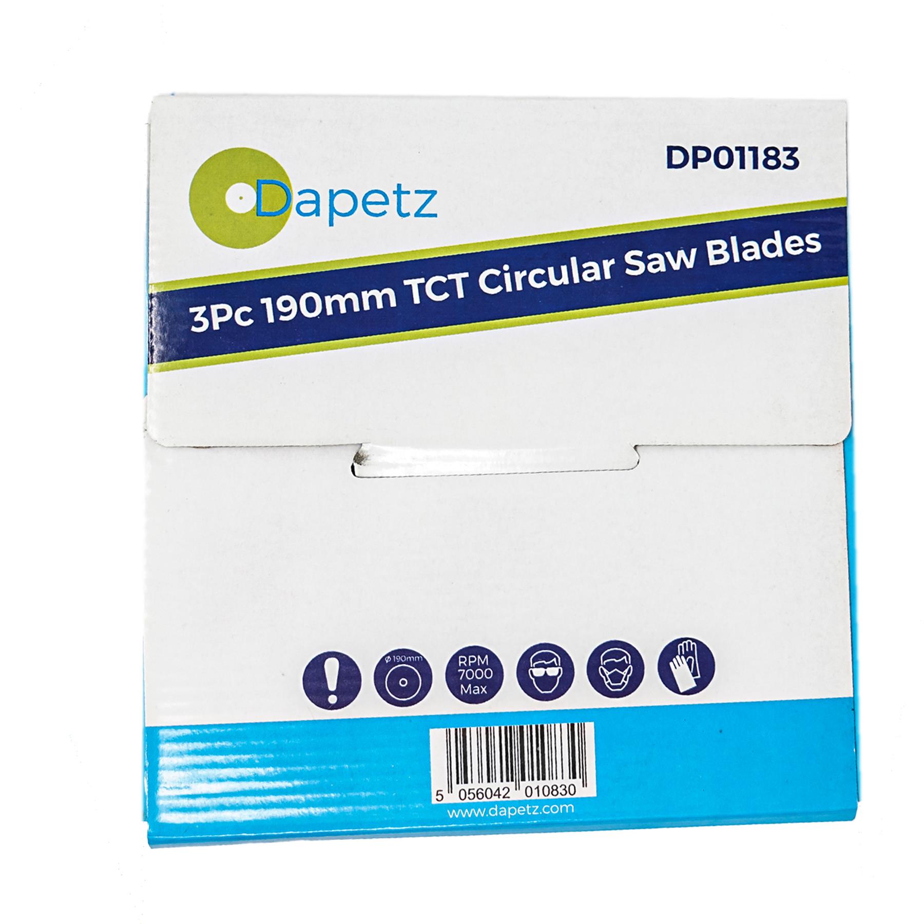 3Pcs TCT Circular Wood Saw Blades 190mm 20-40 Teeth 16mm Bore - Image 7