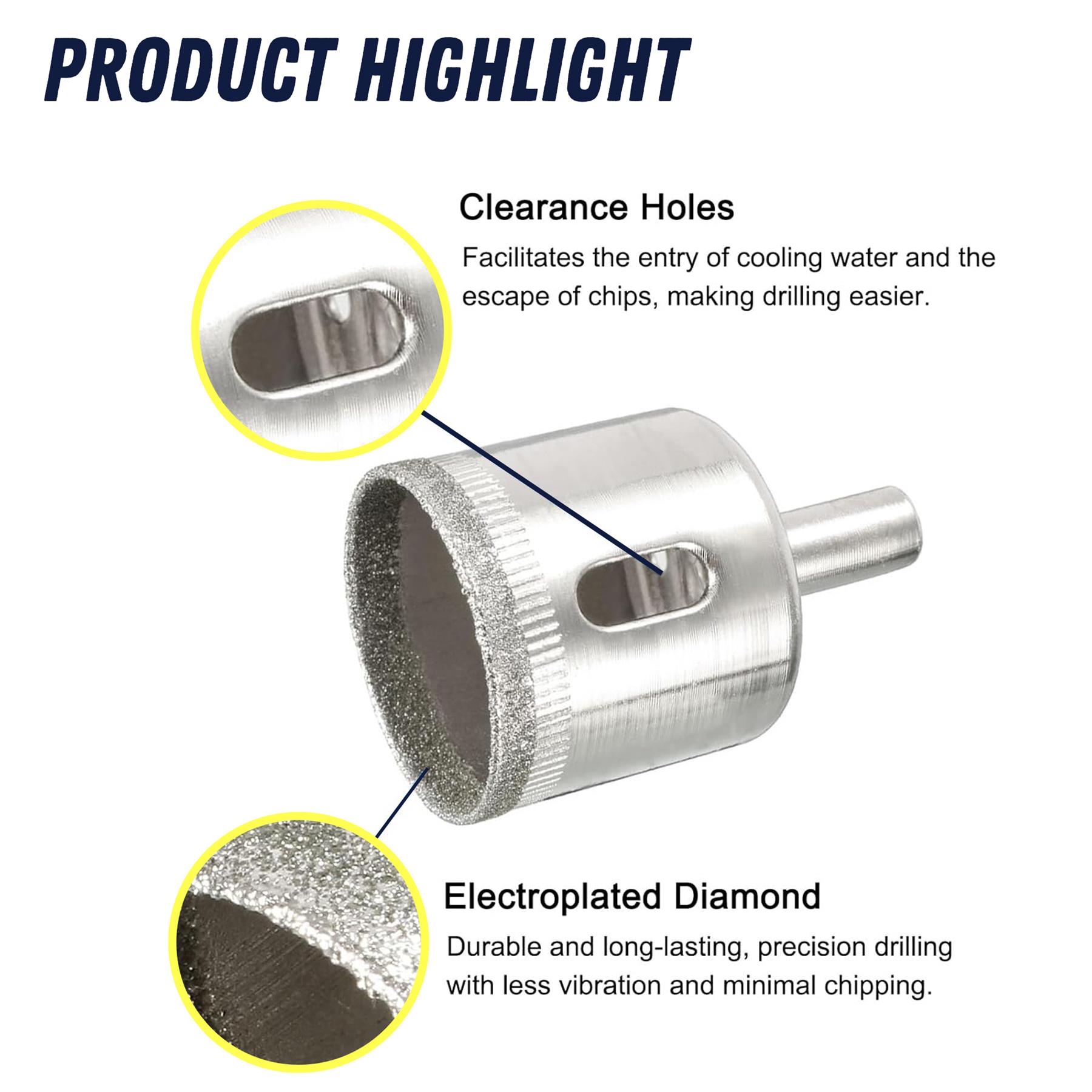 Diamond Holesaw Ceramic Tile Tiling Drill Bit Hole Cutter Cutting Tool 35mm - Image 3