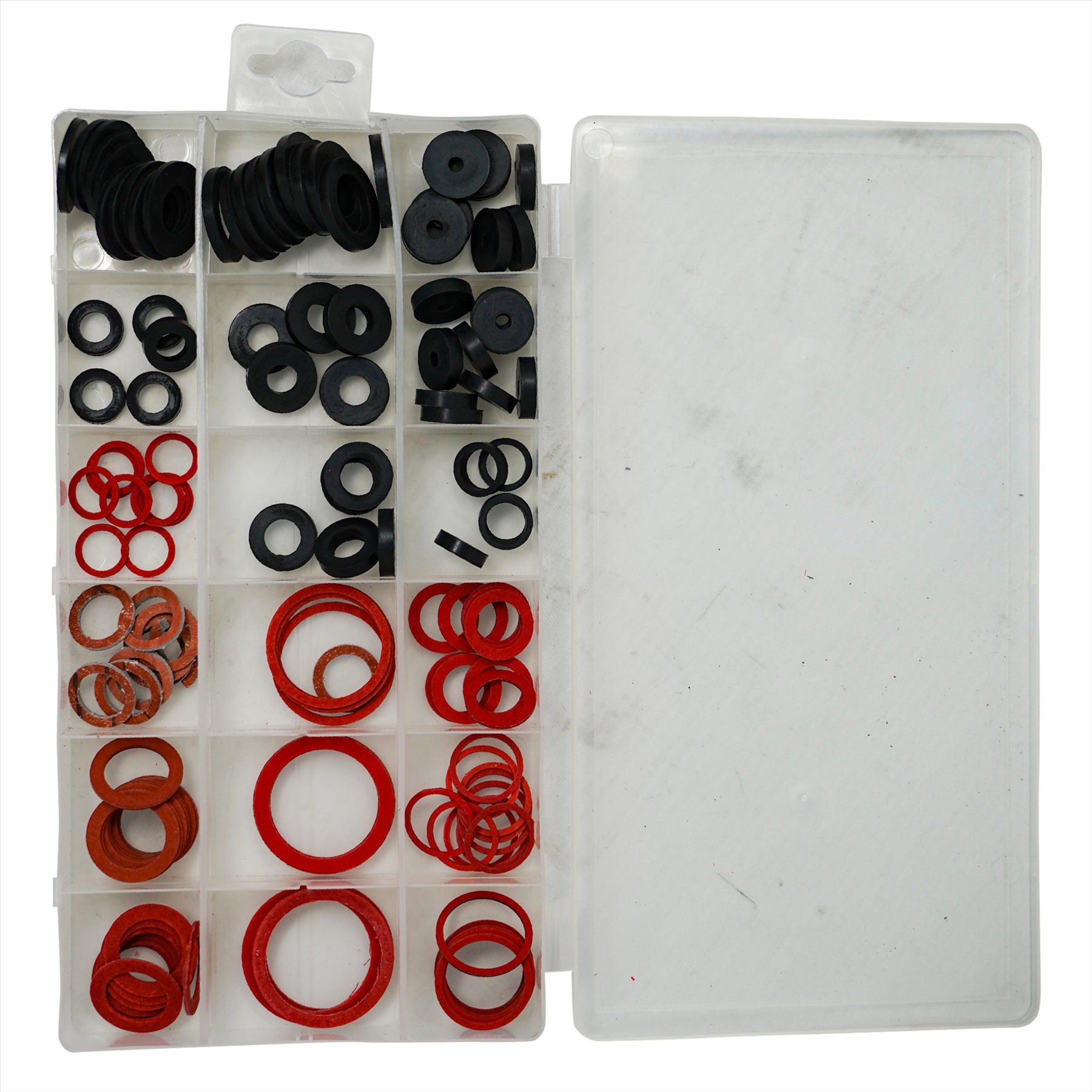 141Pc O-Rings & Washer Set 18 Sizes Rubber Fibre Seals for Plumbing Faucet Hose Tap Gaskets Case - Image 5