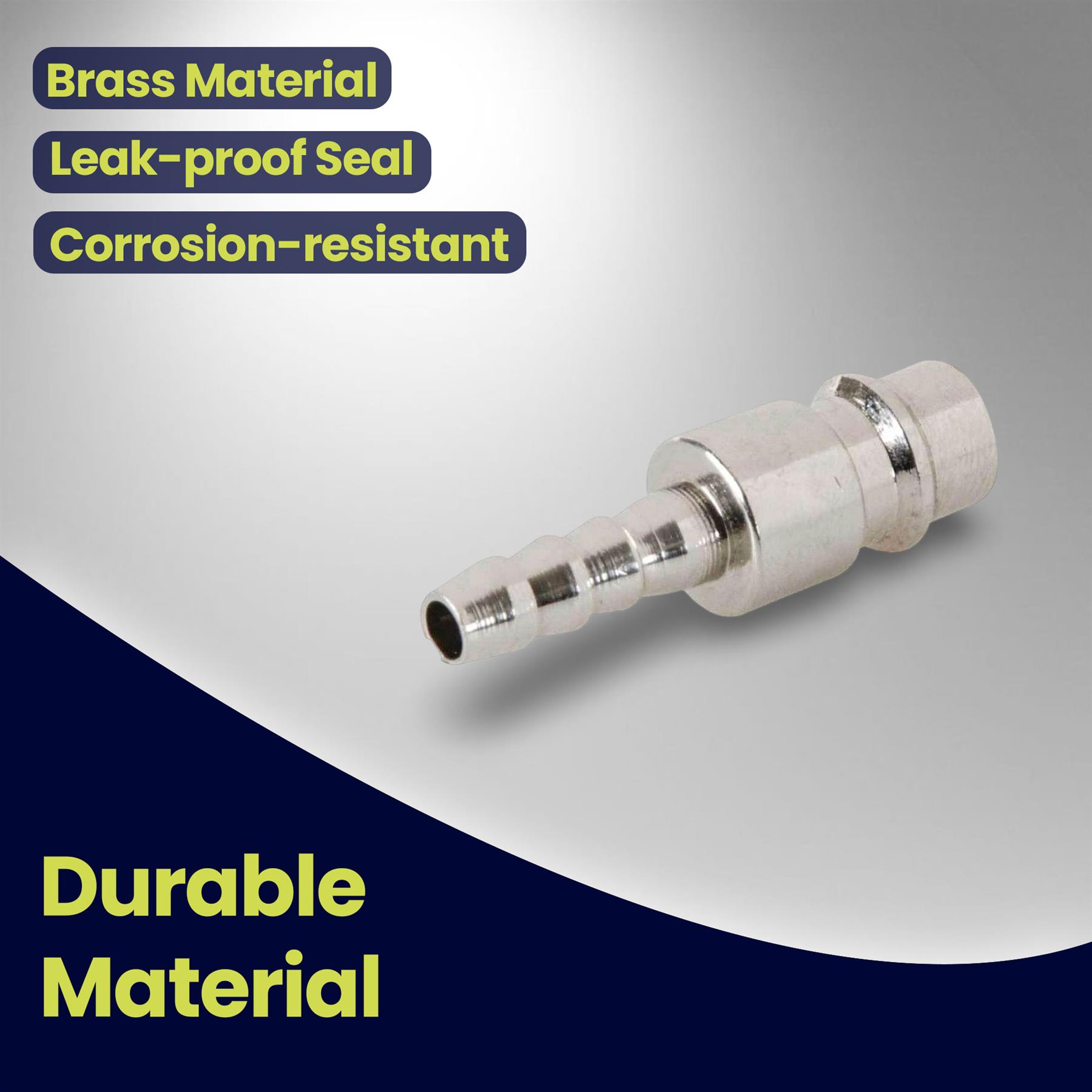 Male Euro Air Line Hose Fitting Connector Coupler Barb Bayonet Hose End 6mm - Image 2