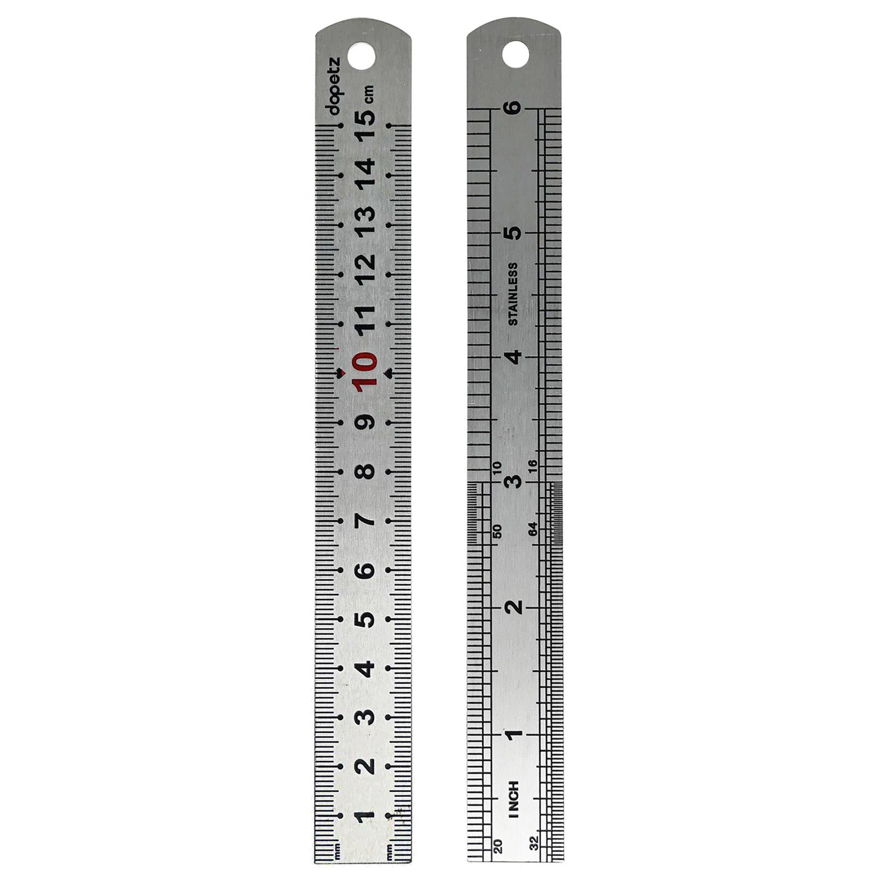 Stainless Steel Metal Ruler 6in 150mm Precision Measuring Tool Dual Metric Imperial Straight Edge - Image 6