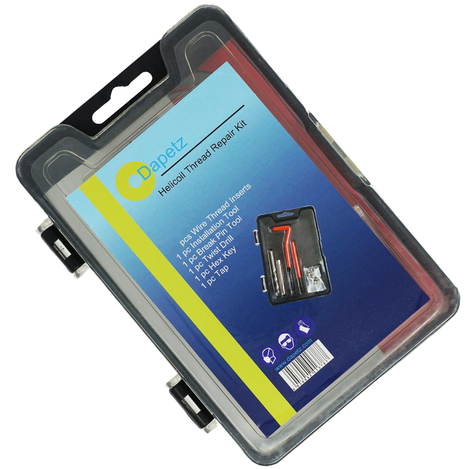 15 Piece Helicoil Thread Repair Kit M12 X 1.25 X 16.3mm Garage Workshop Tool Set - Image 10