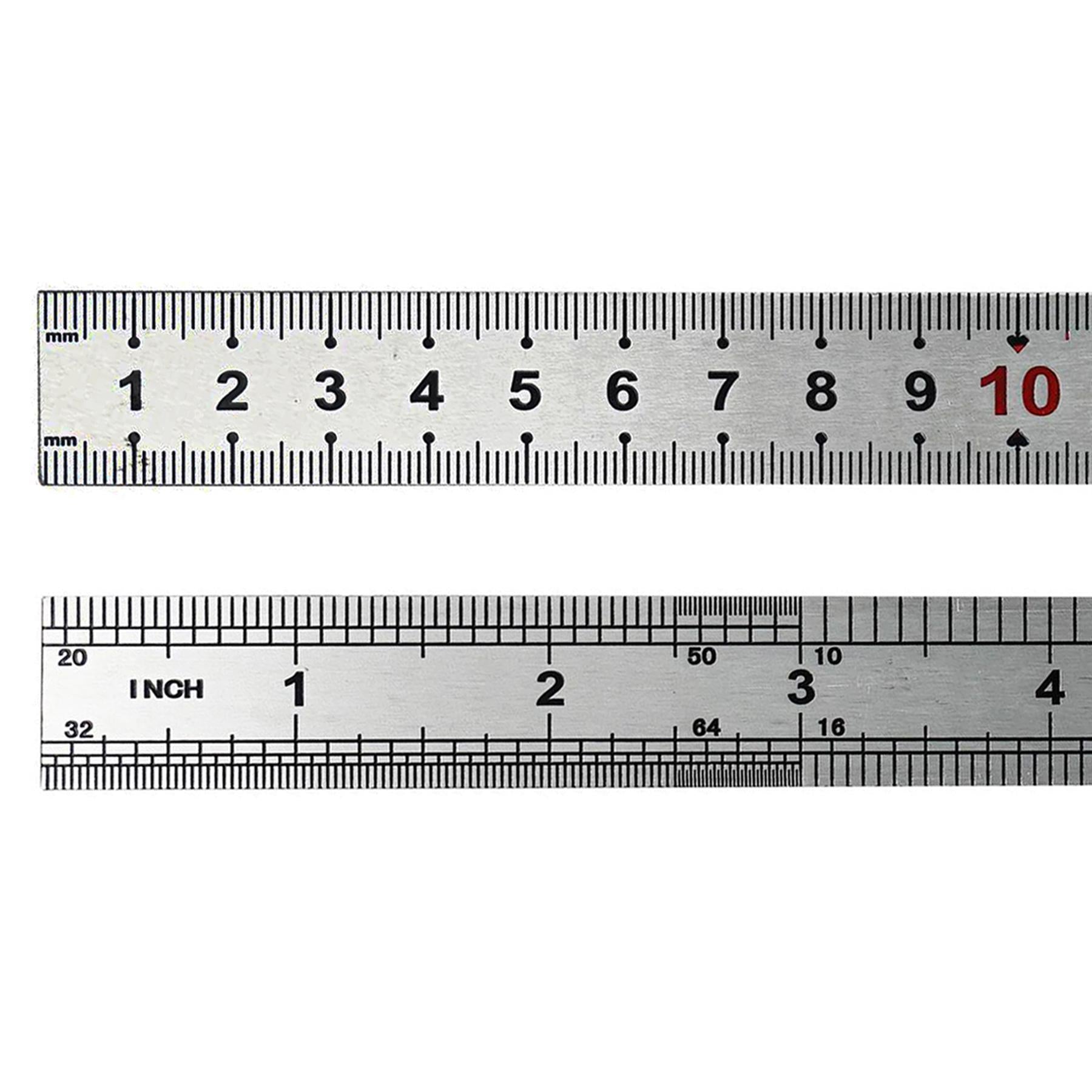 Stainless Steel Metal Ruler 6in 150mm Precision Measuring Tool Dual Metric Imperial Straight Edge - Image 9