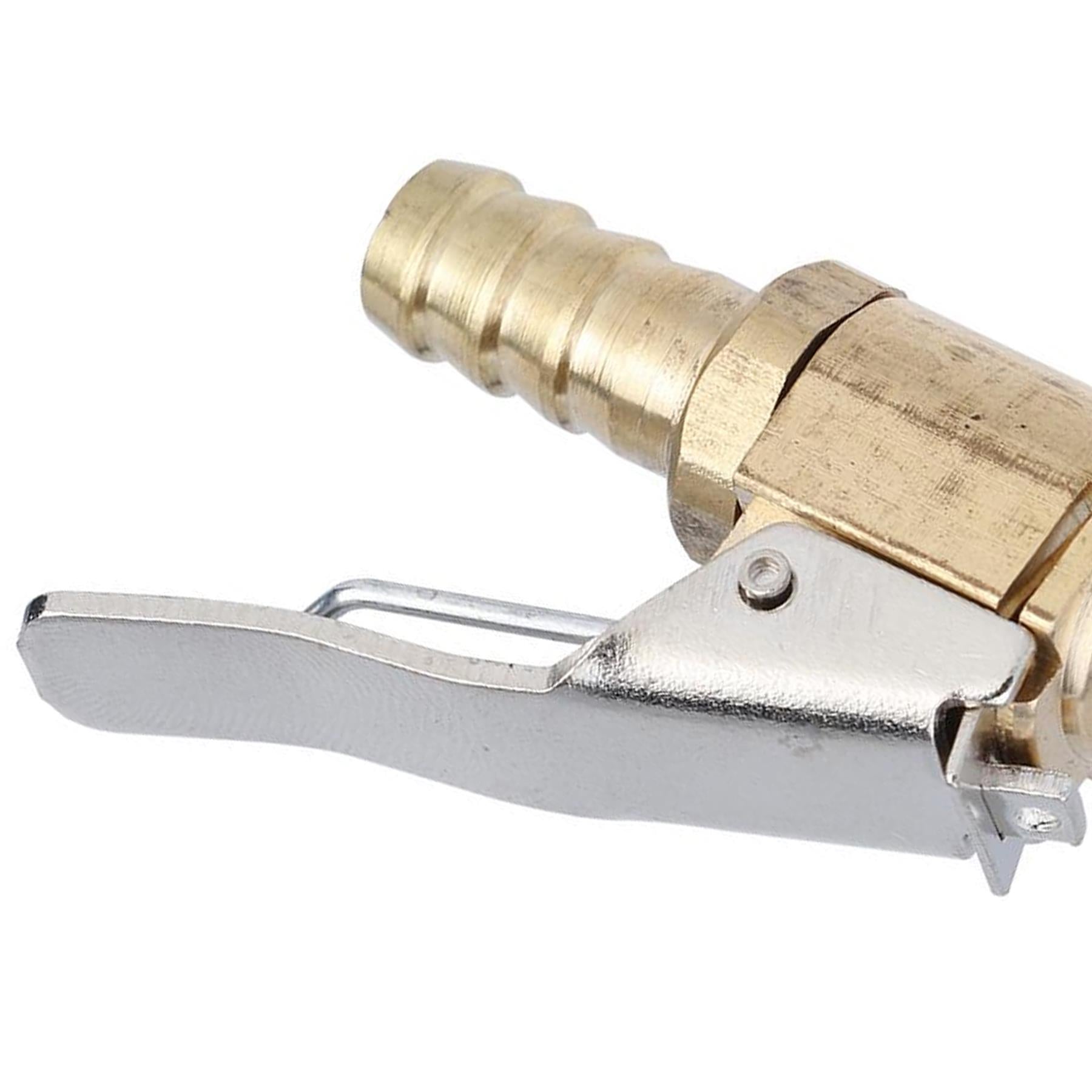 Brass 6mm Car Tyre Inflator Valve Connector Air Chuck Tire Clip Lock-on - Image 6