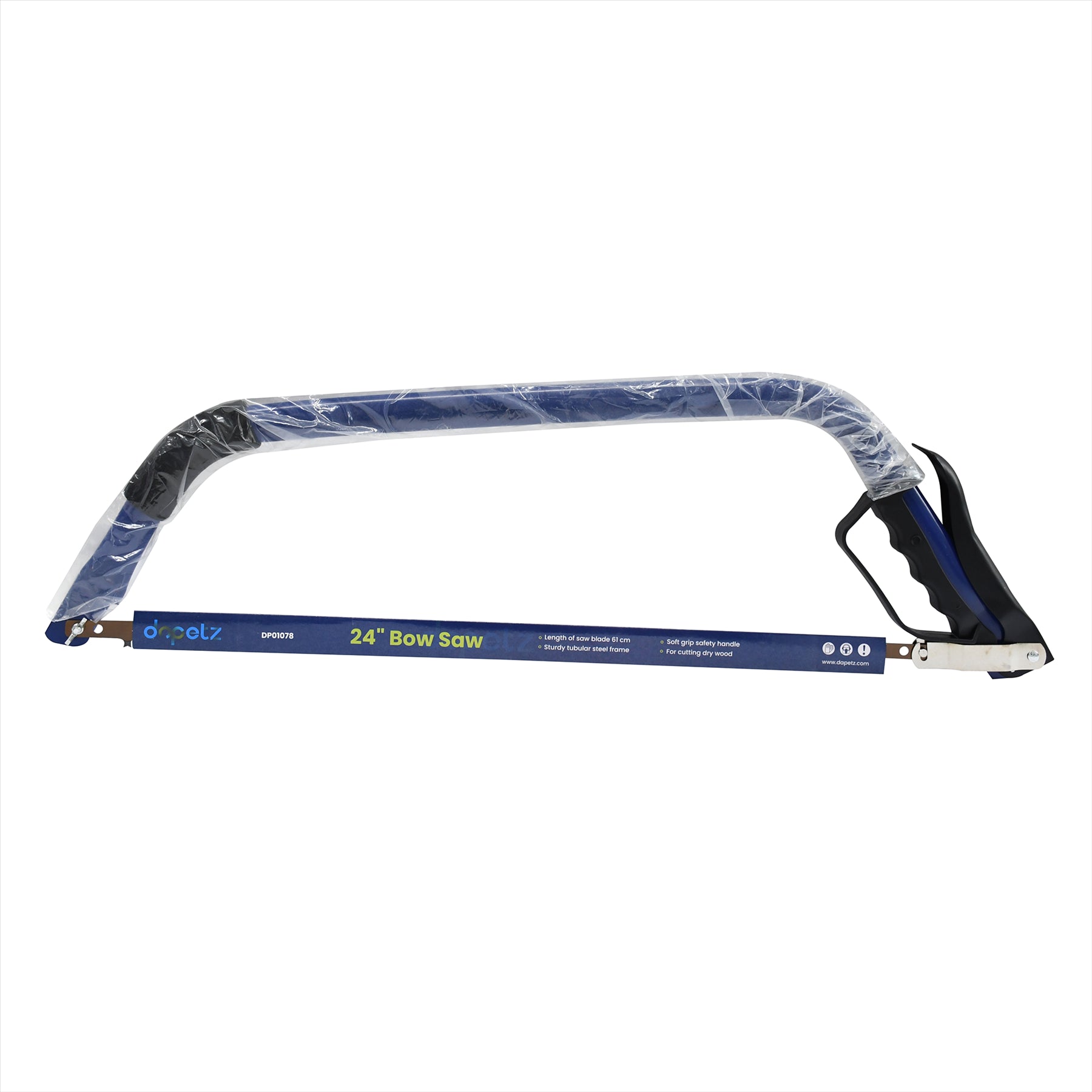 24" Heavy Duty Bow Saw / Wood / Trees Blade / Branches With Finger Guard