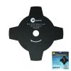 Brush Cutter Blade 4-Tooth - 25.4mm Bore Fits Most Petrol Brush Cutters