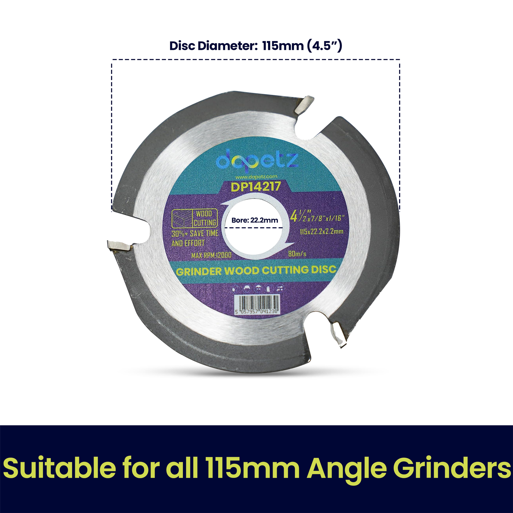 Grinder Wood cutting Disc Multi-Purpose Blade Saw Disc Blade 115mm - Image 7