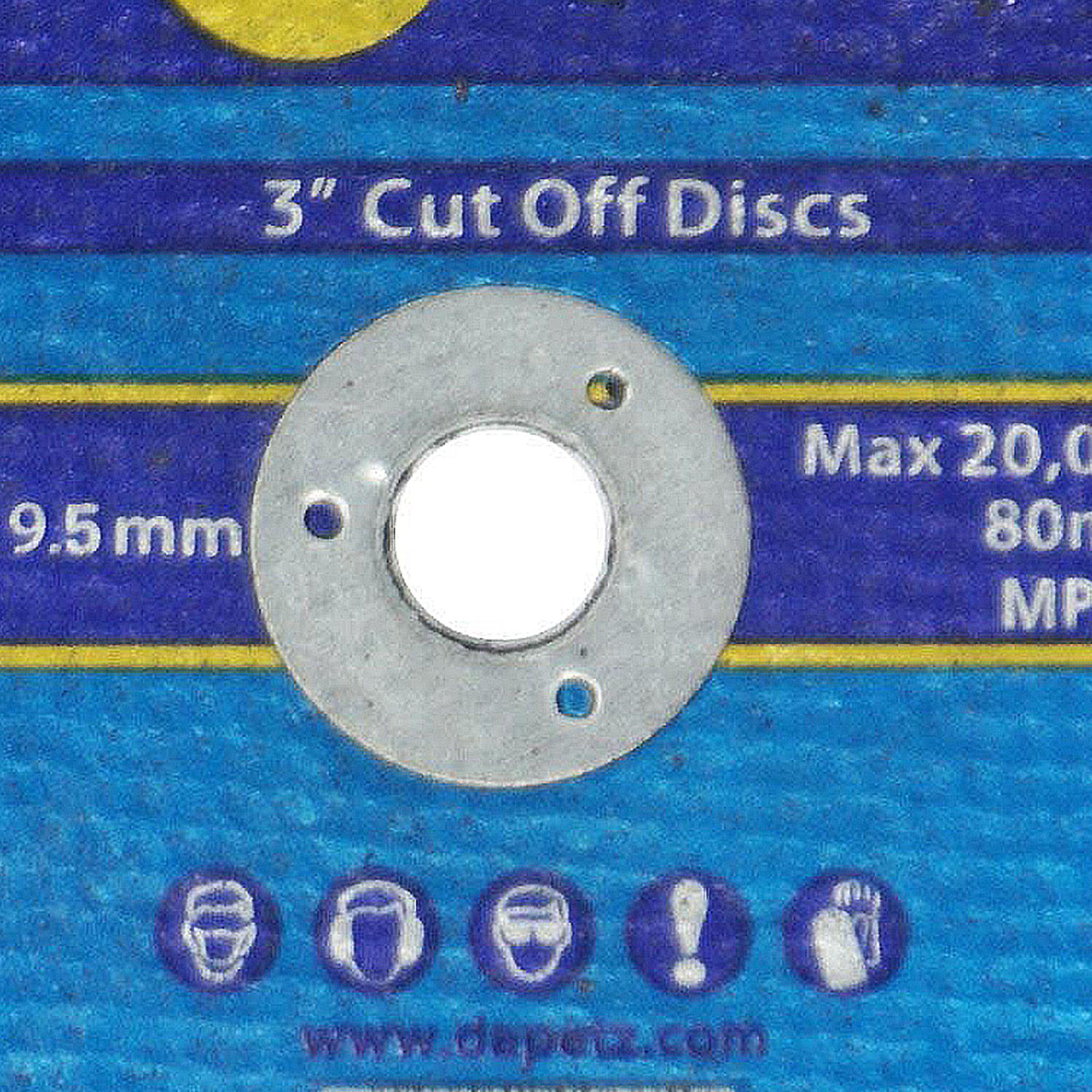 Metal Cutting Cut Off Discs 9.5mm Bore High Quality 10 Pack 75mm X 1.6mm - Image 6