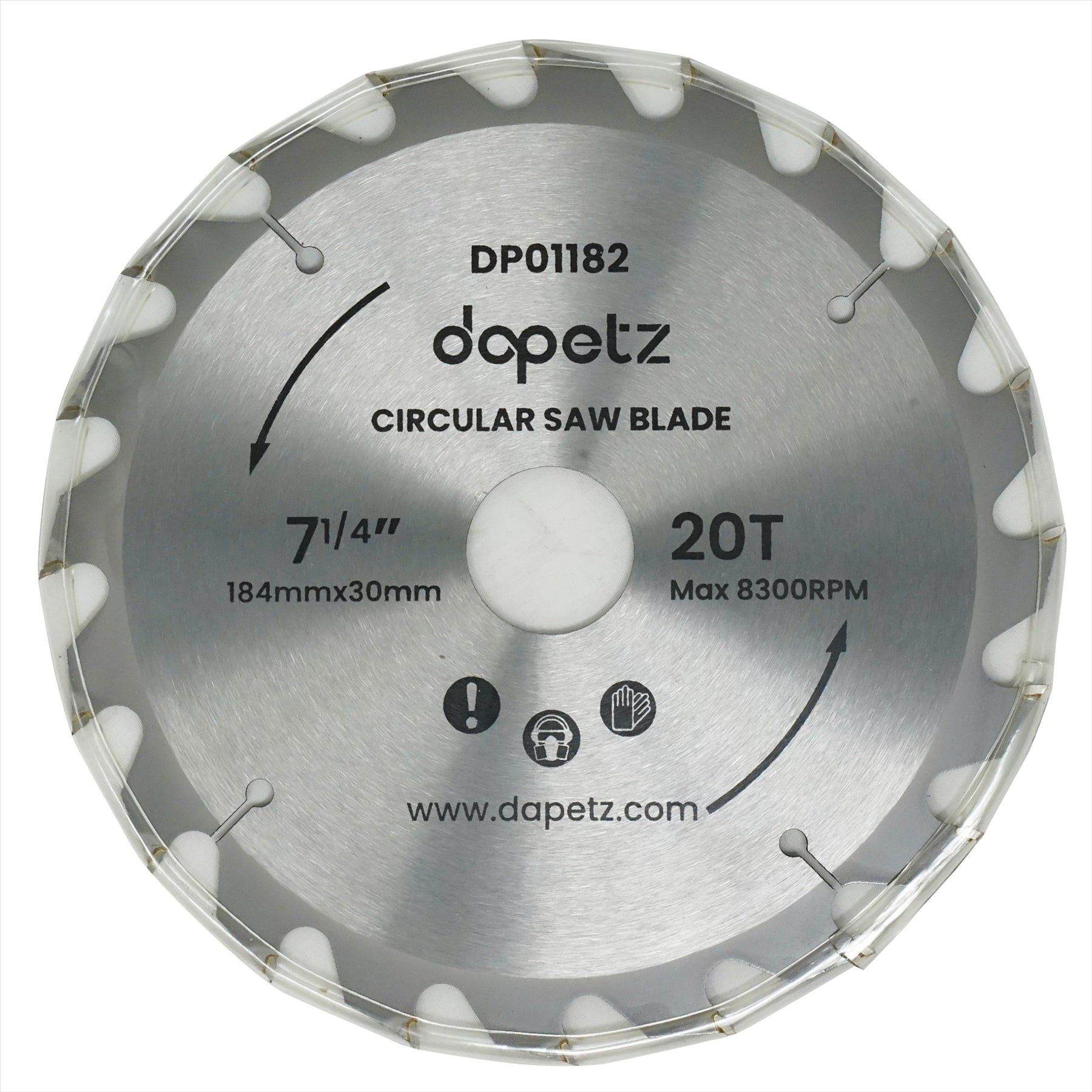 3Pc 184mm TCT Circular Saw Blades 20, 24 & 40 Teeth With Adapter O Rings 185mm - Image 11