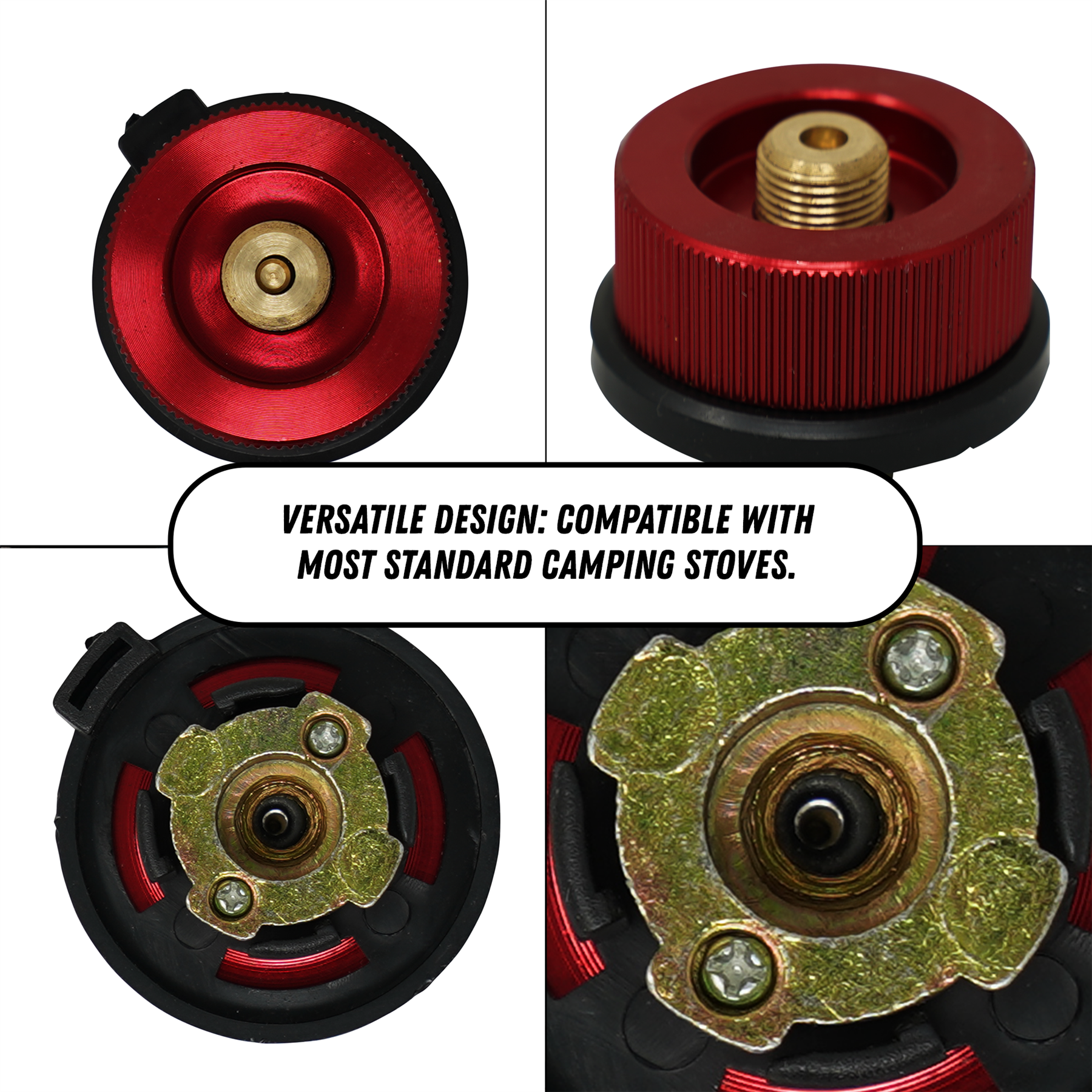 Camping Stove Butane Gas Adapter Convert Fuel Canister Head for Long Gas Tank - Image 3