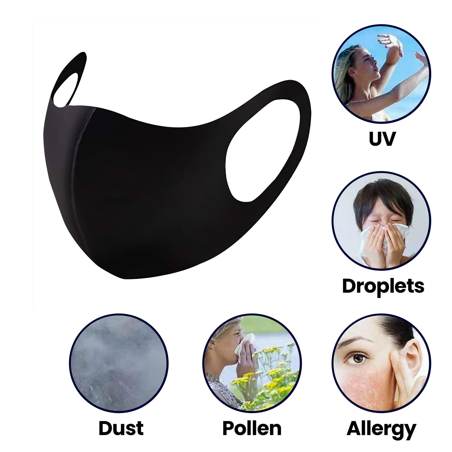 Reusable Face Mask Covering Washable Breathable Dust Hospital Visitor - Image 6
