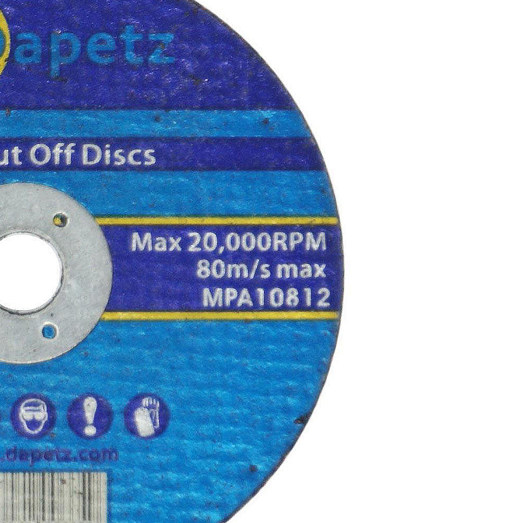 Metal Cutting Cut Off Discs 9.5mm Bore High Quality 10 Pack 75mm X 1.6mm - Image 2