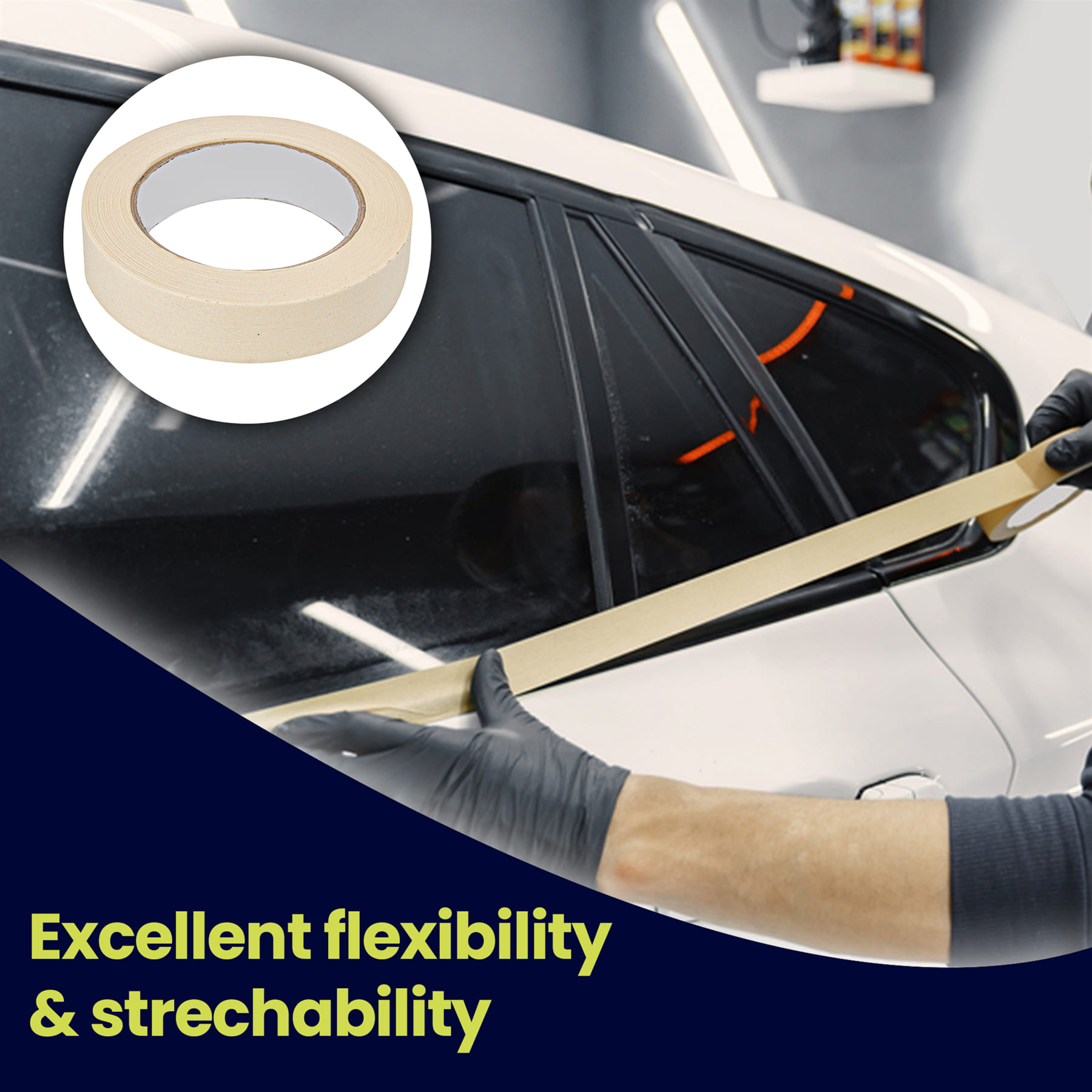 Masking Tape 25mm x 40M Paint Decorate Craft Low Tack Multi-Purpose DIY 1PC - Image 2