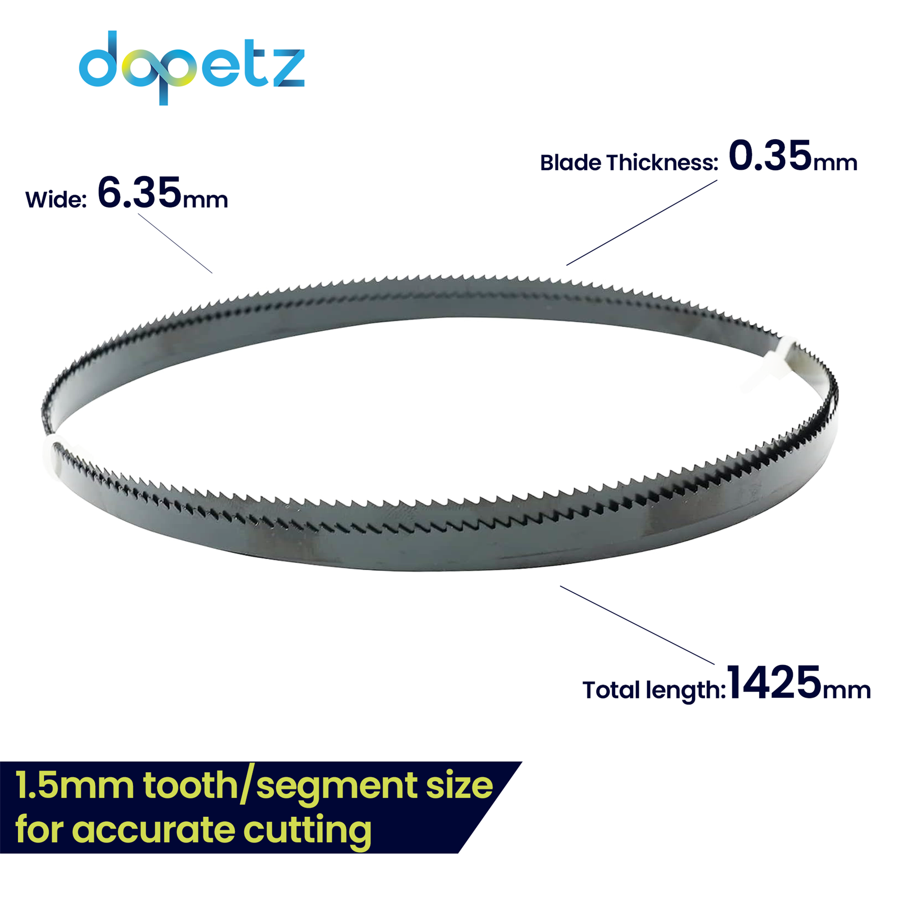 Bandsaw Blade 56" 1425mm x 6.35mm 10TPI For Cutting Metal Plastic Wood - Image 3