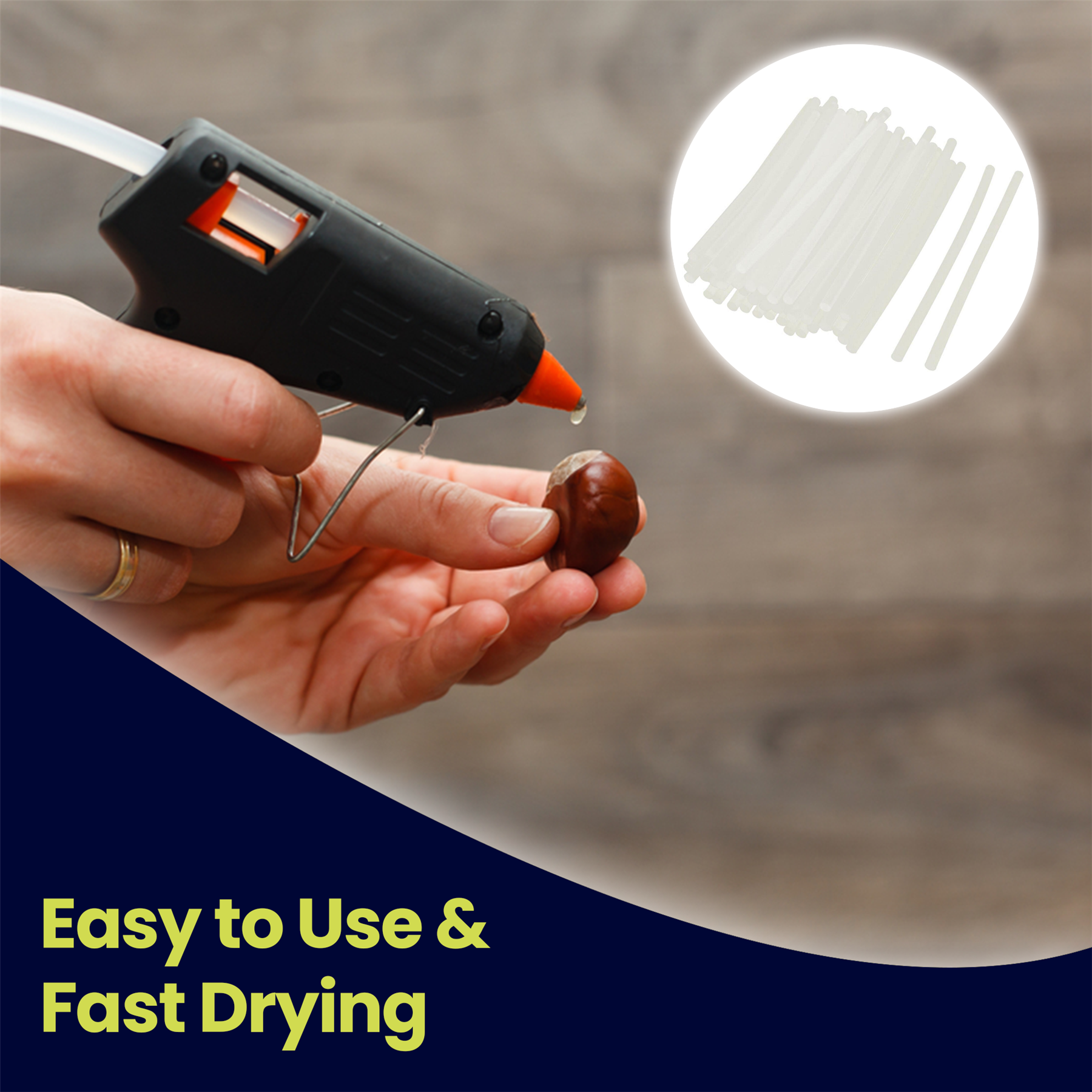 1x HOT MELT GLUE GUN STICKS 11mm x 100mm LONG FOR CRAFT ADHESIVE CLEAR MINI - Image 7