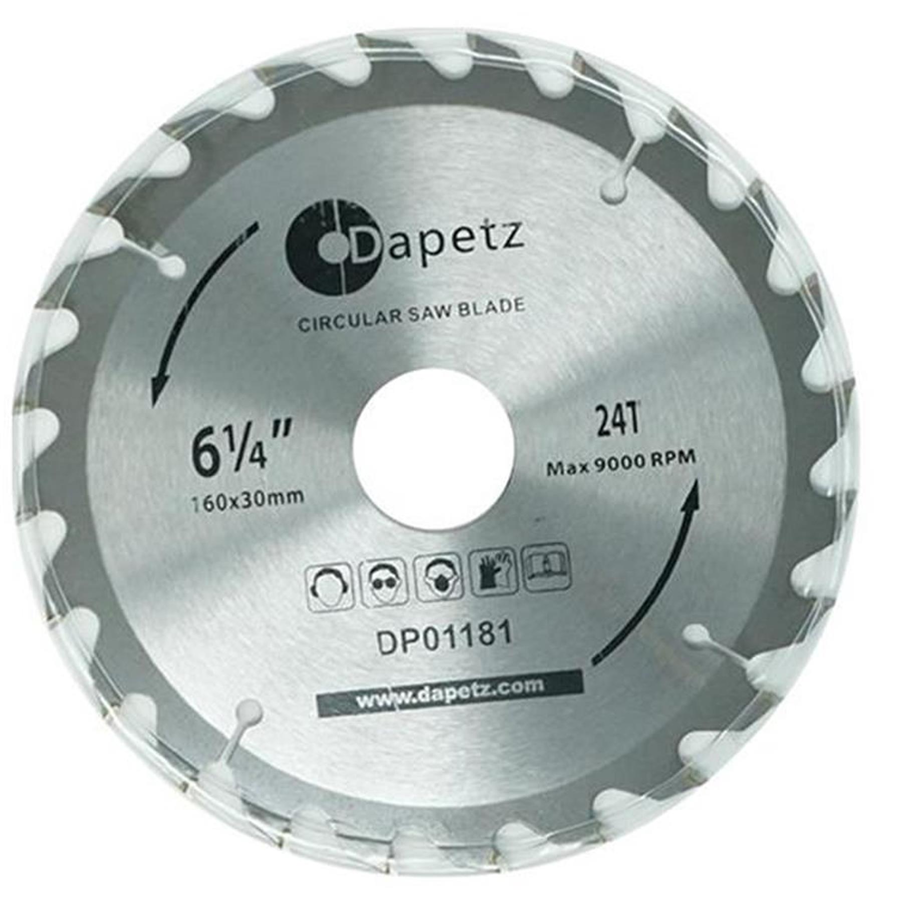 3 Circular Saw Blades 160mm Dia (6 1/4") 30mm Bore 20 & 16 mm Reduction Ring - Image 2