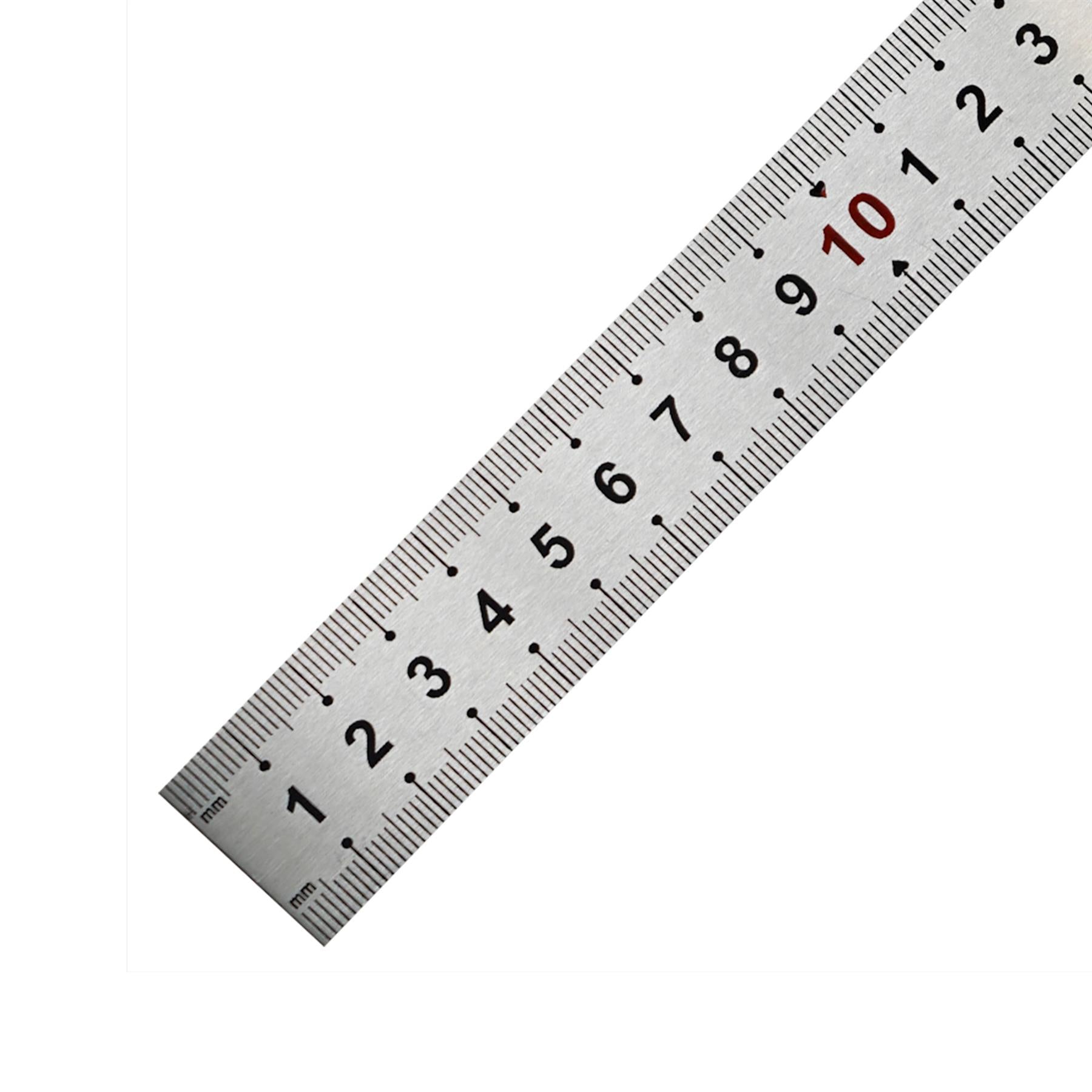 12" 30cm 300mm Stainless Steel Ruler Metal Ruler Conversion - Image 11